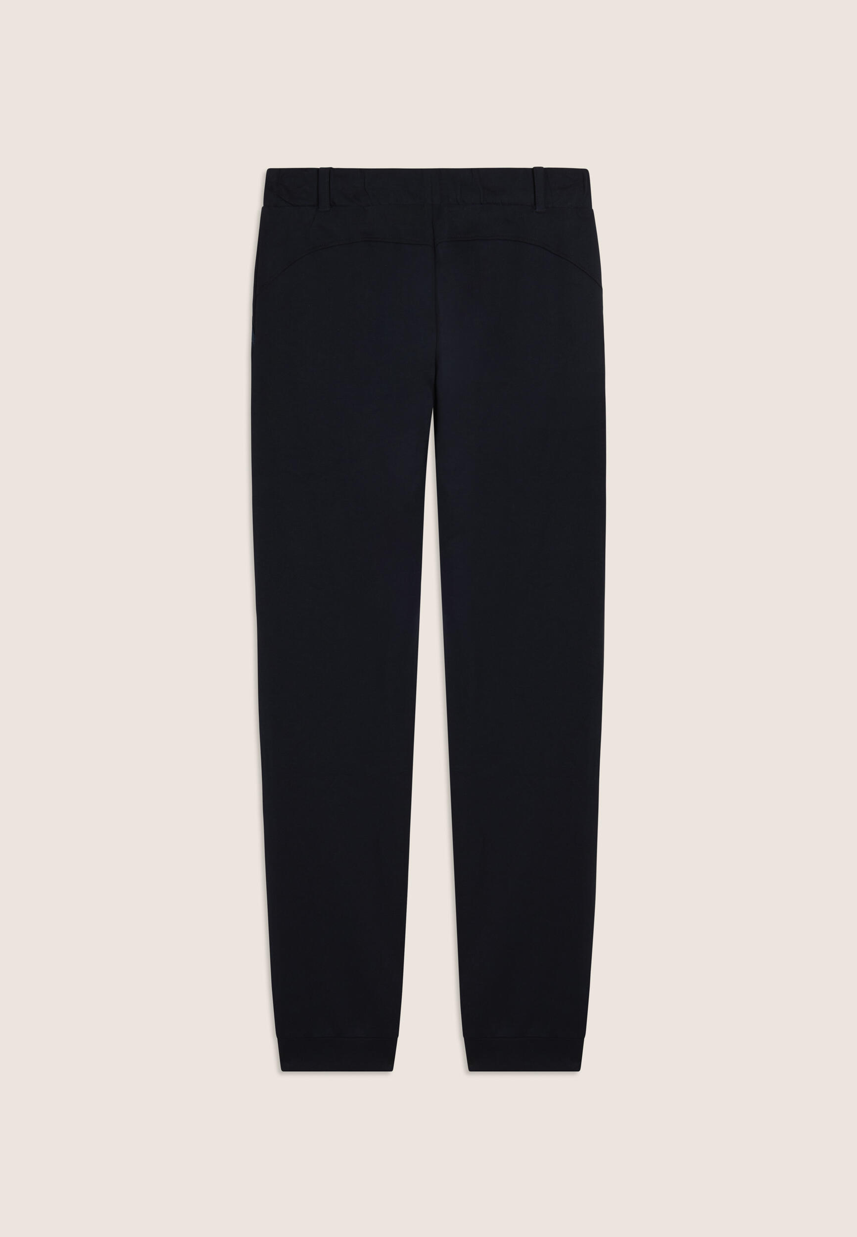 Pantaloni Sportivi in Jersey Pesante con Coulisse e Polsini 2/3