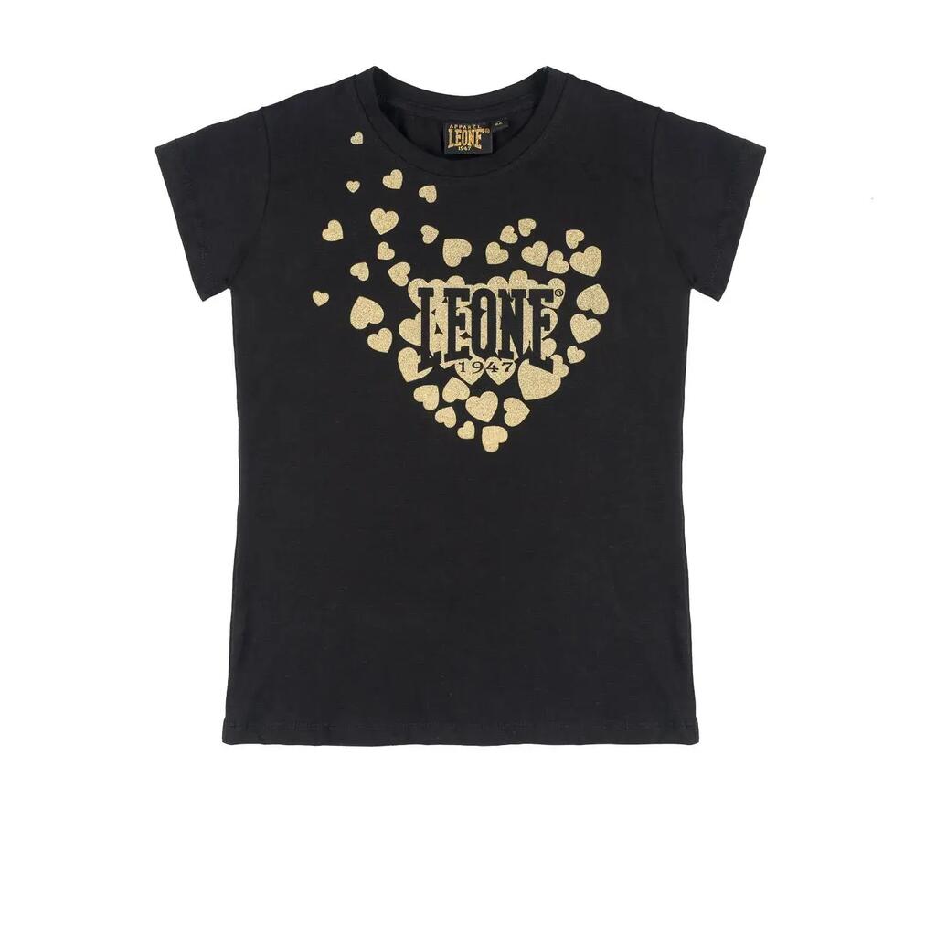 Leone 1947 Gold Glitter Print Short-Sleeve T-Shirt for Girls