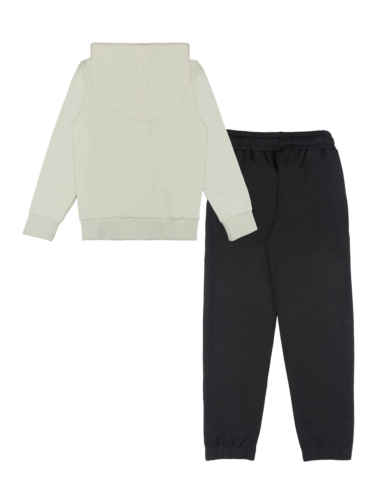 Leone 1947 Fresh Mädchen Winter-Trainingsanzug mit Kapuze und Reißverschluss