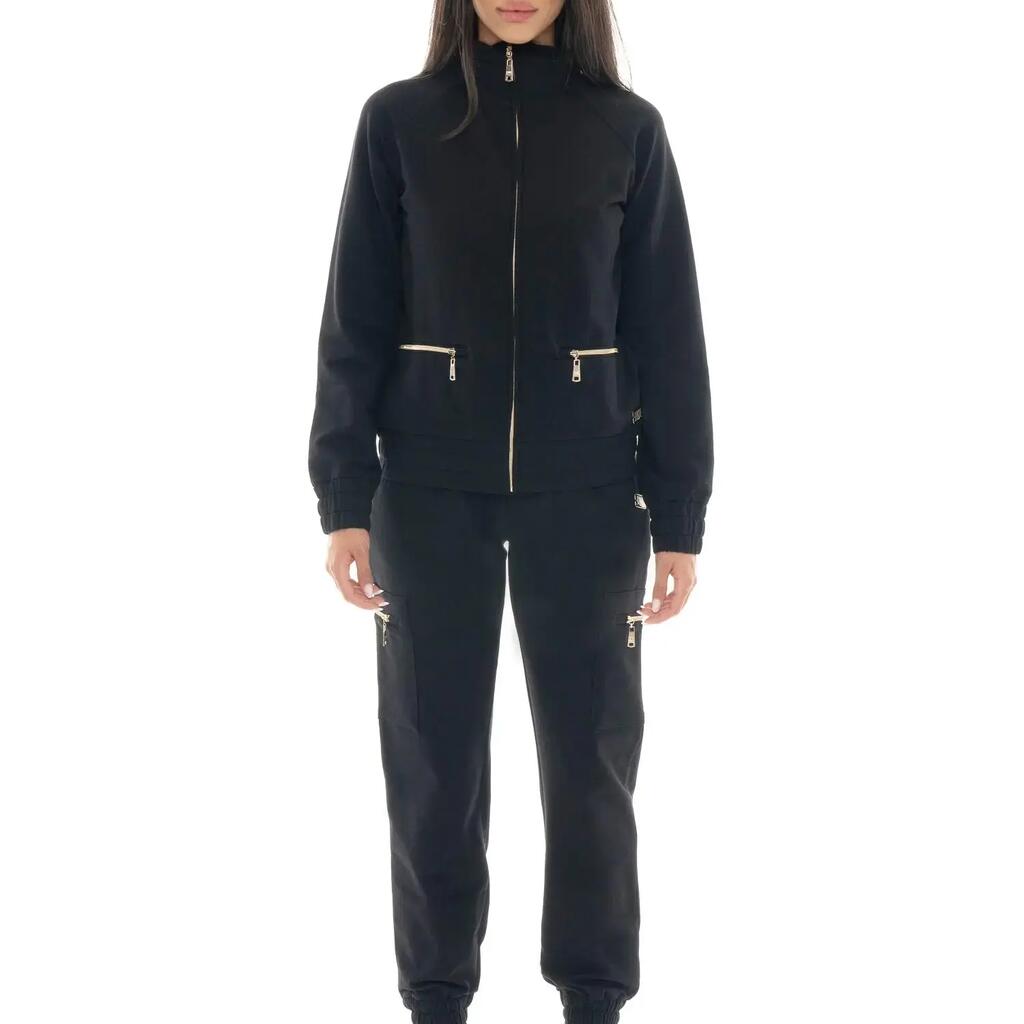 Chic Tones women's winter cargo jumpsuit, high neck