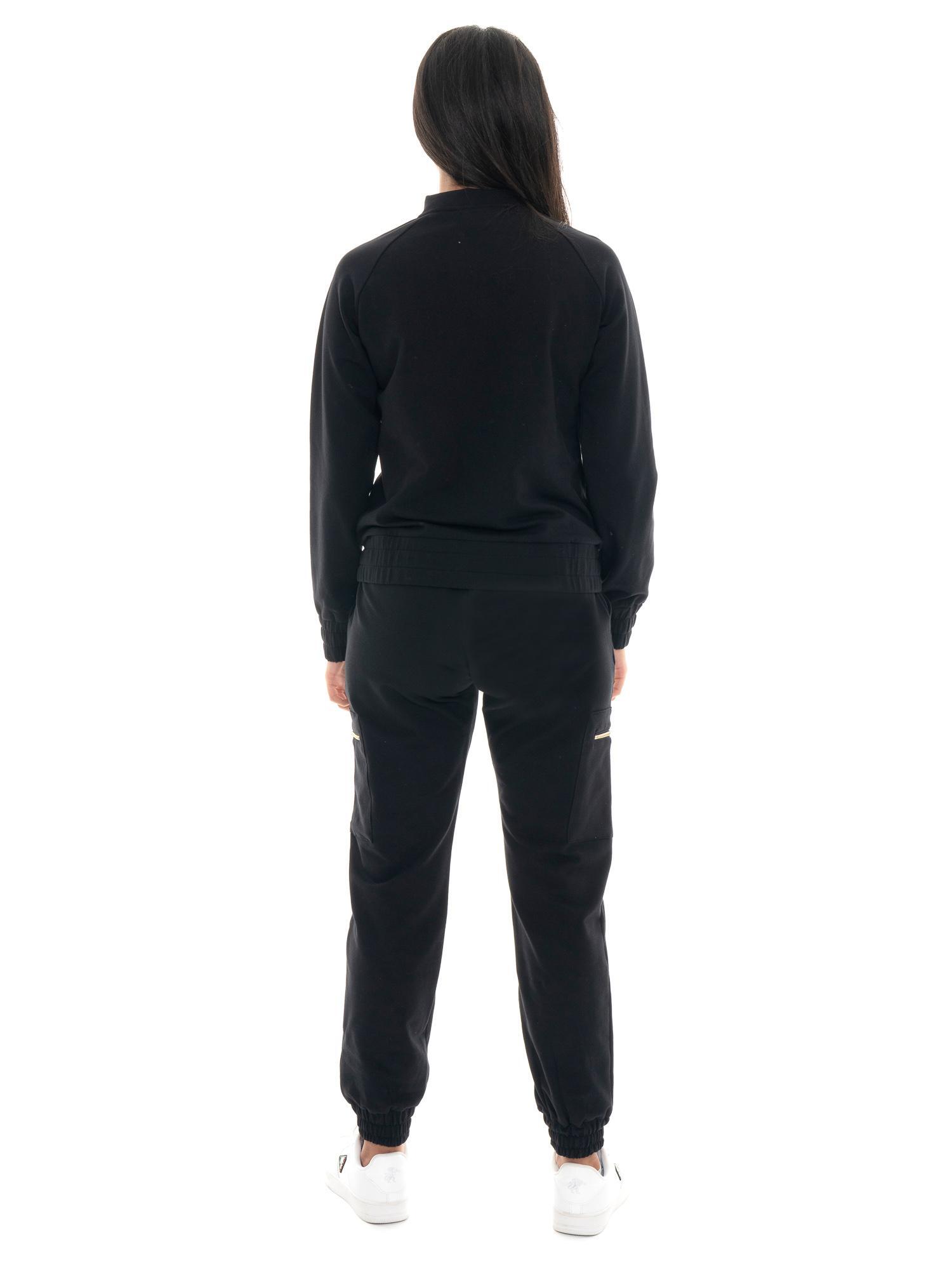 Chic Tones dames winter cargo jumpsuit met hoge hals 4/7