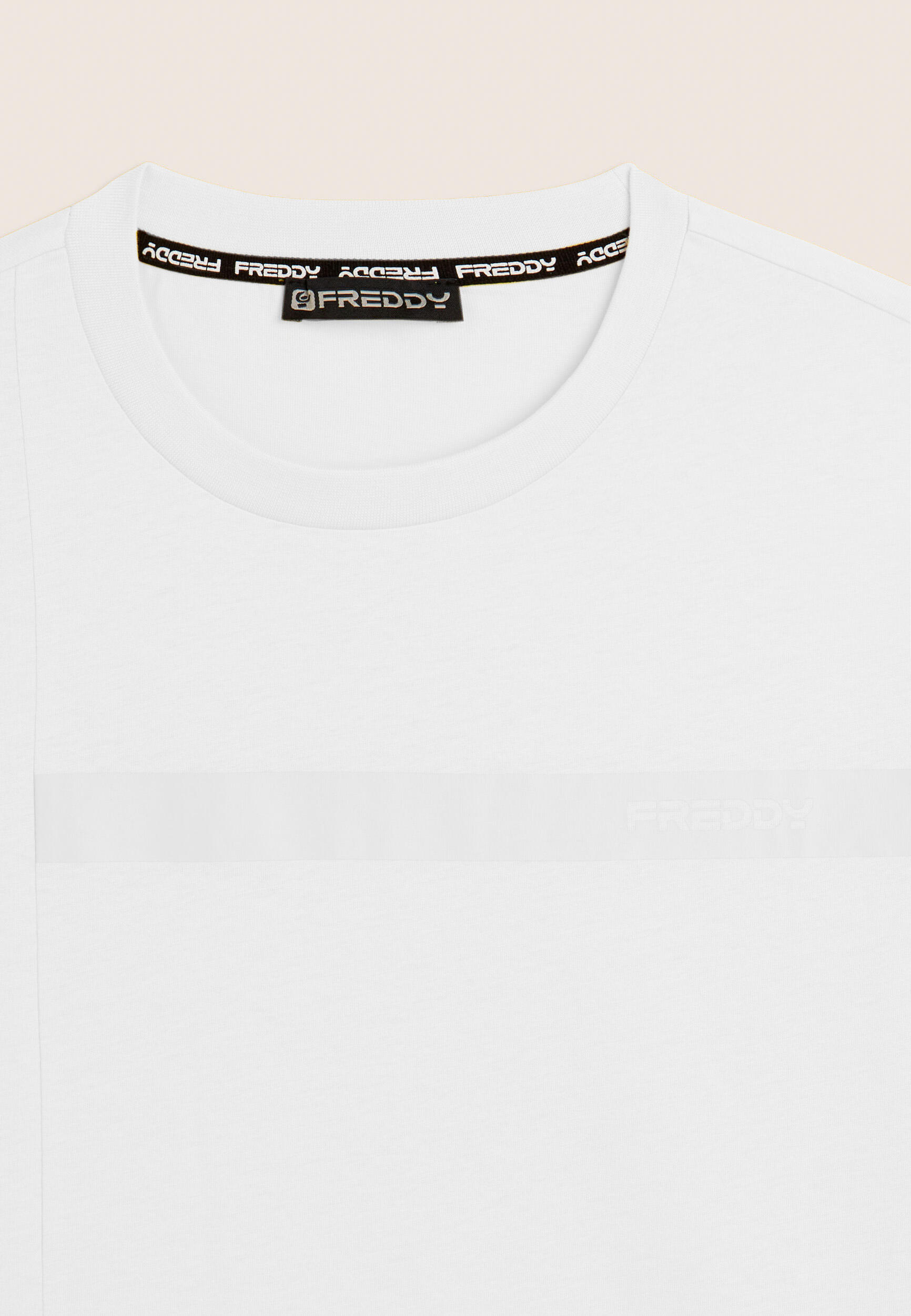 T-shirt en jersey avec impression de logo ton sur ton 3/3