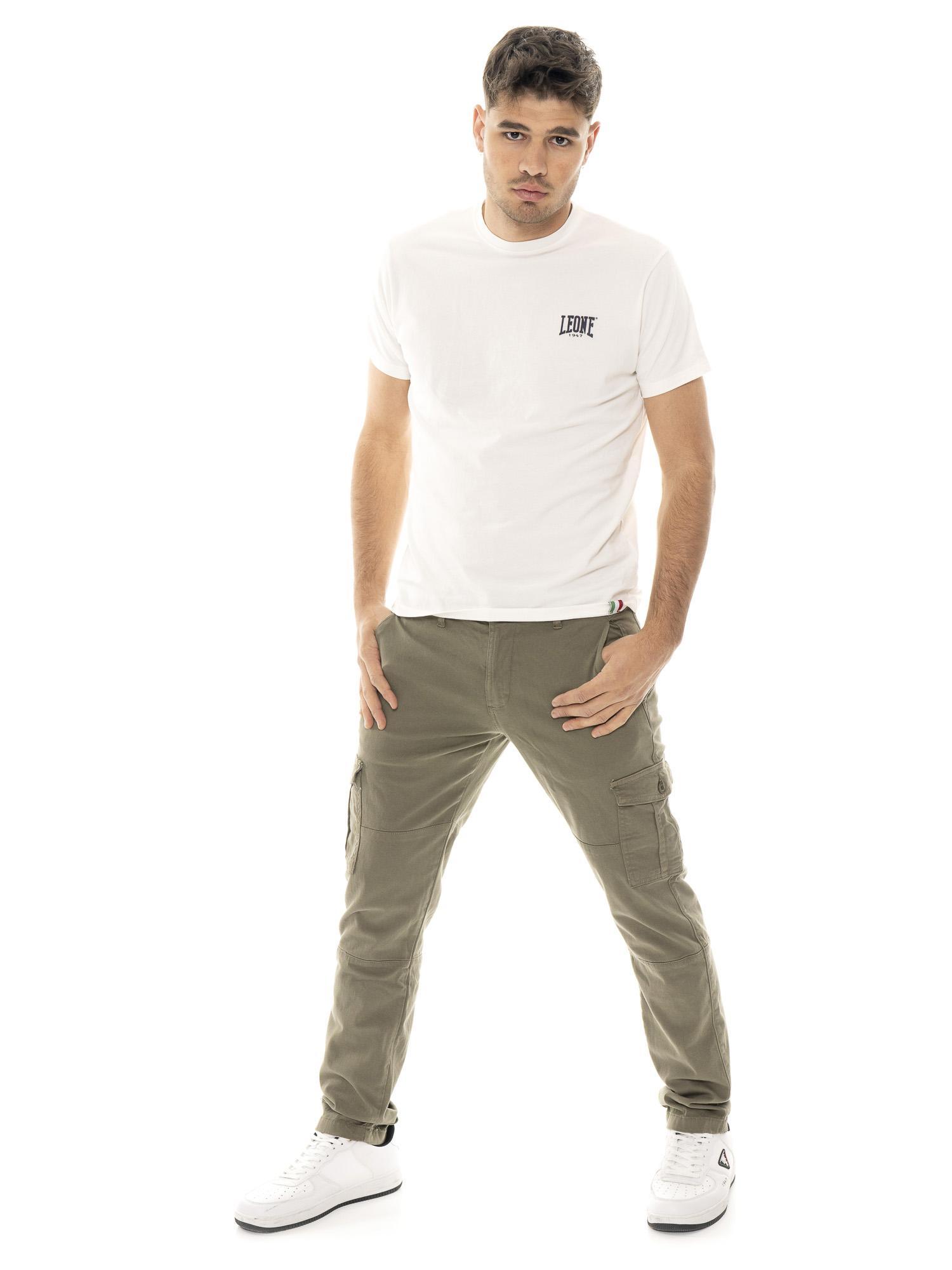 Survêtement homme Leone HJ en coton non brossé avec col et zip 5/5
