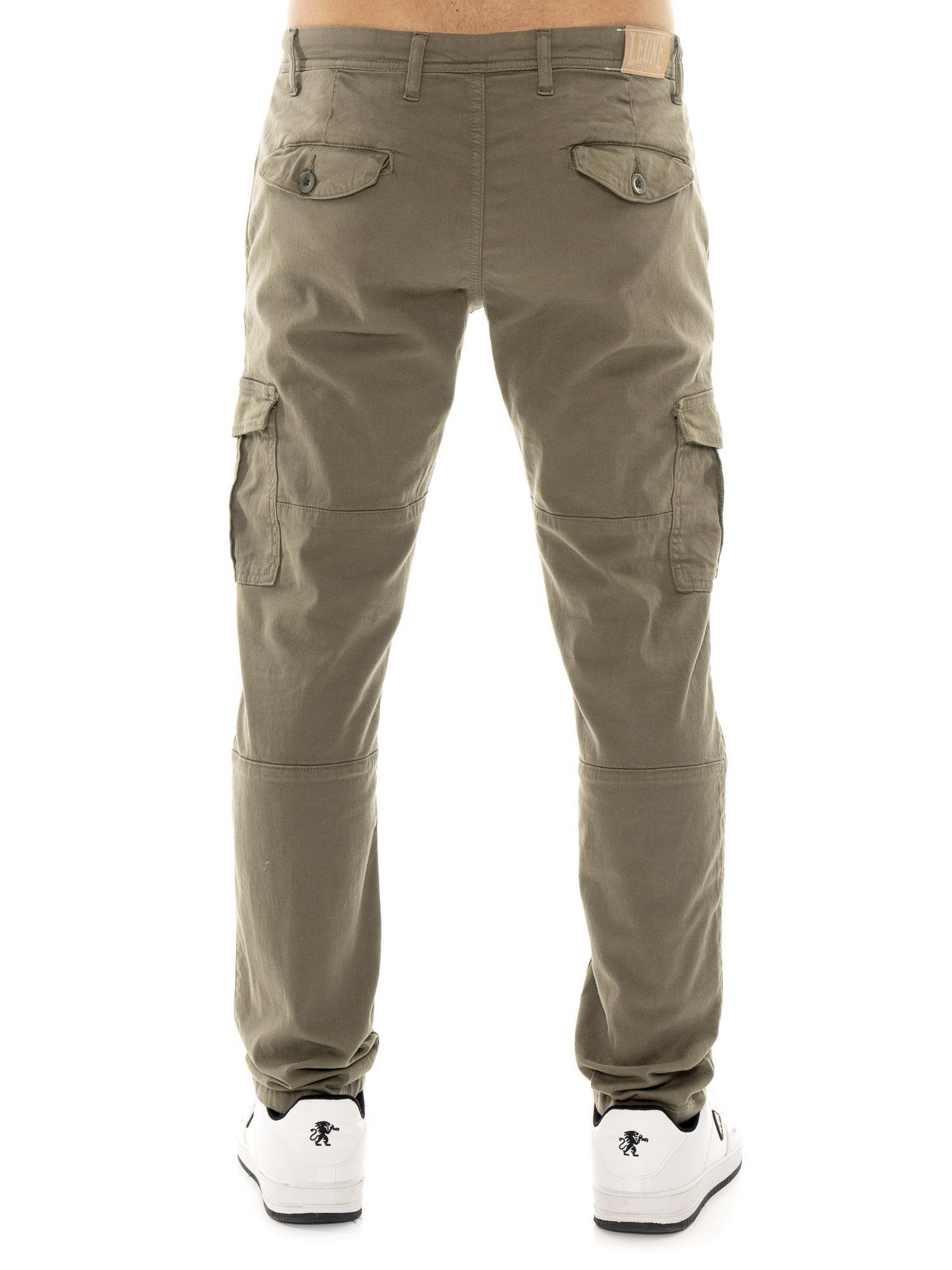 Survêtement homme Leone HJ en coton non brossé avec col et zip 4/5
