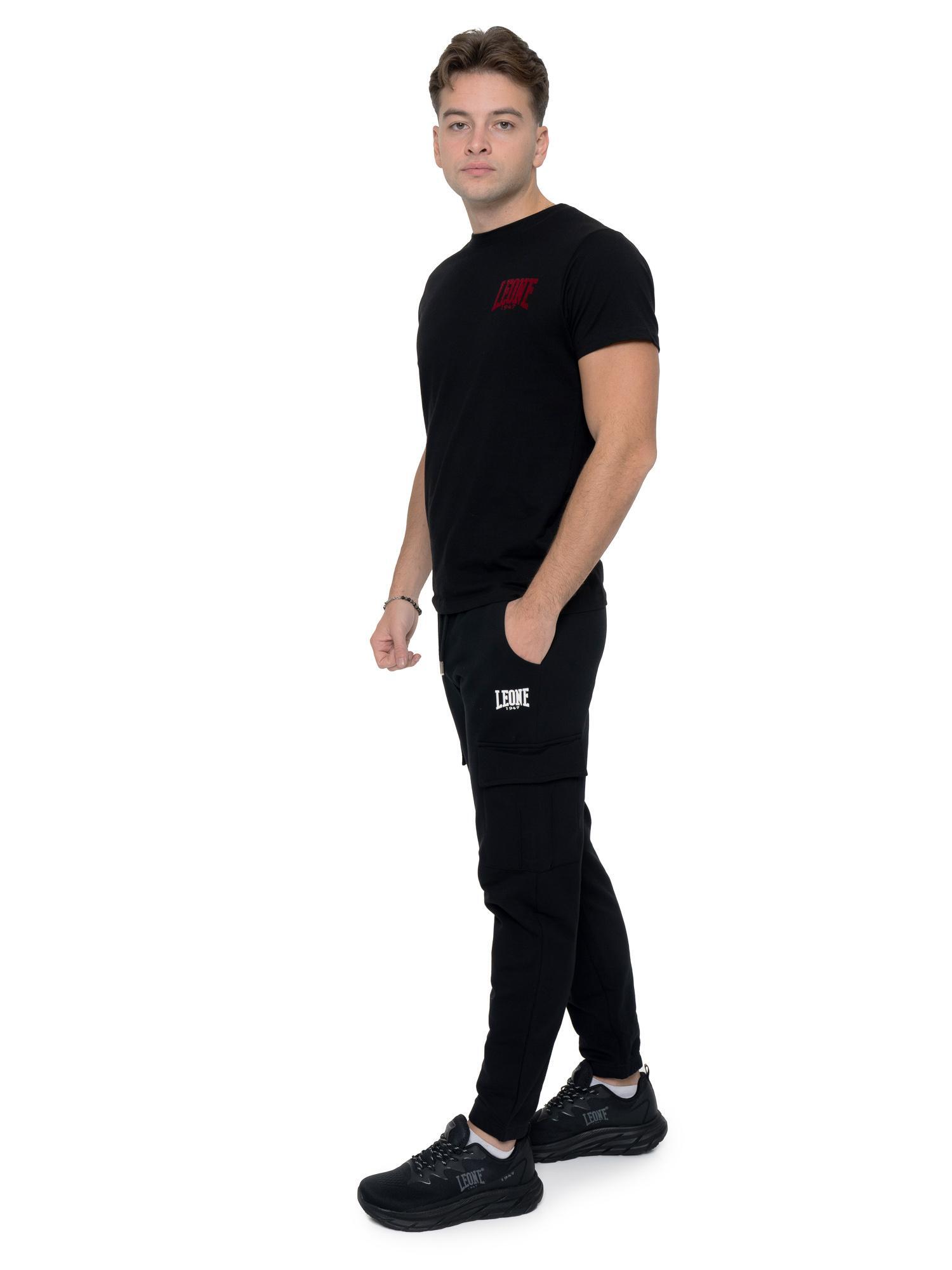 Pantalón de deporte de invierno para hombre con pequeño logo "Basic" en el puño 7/7