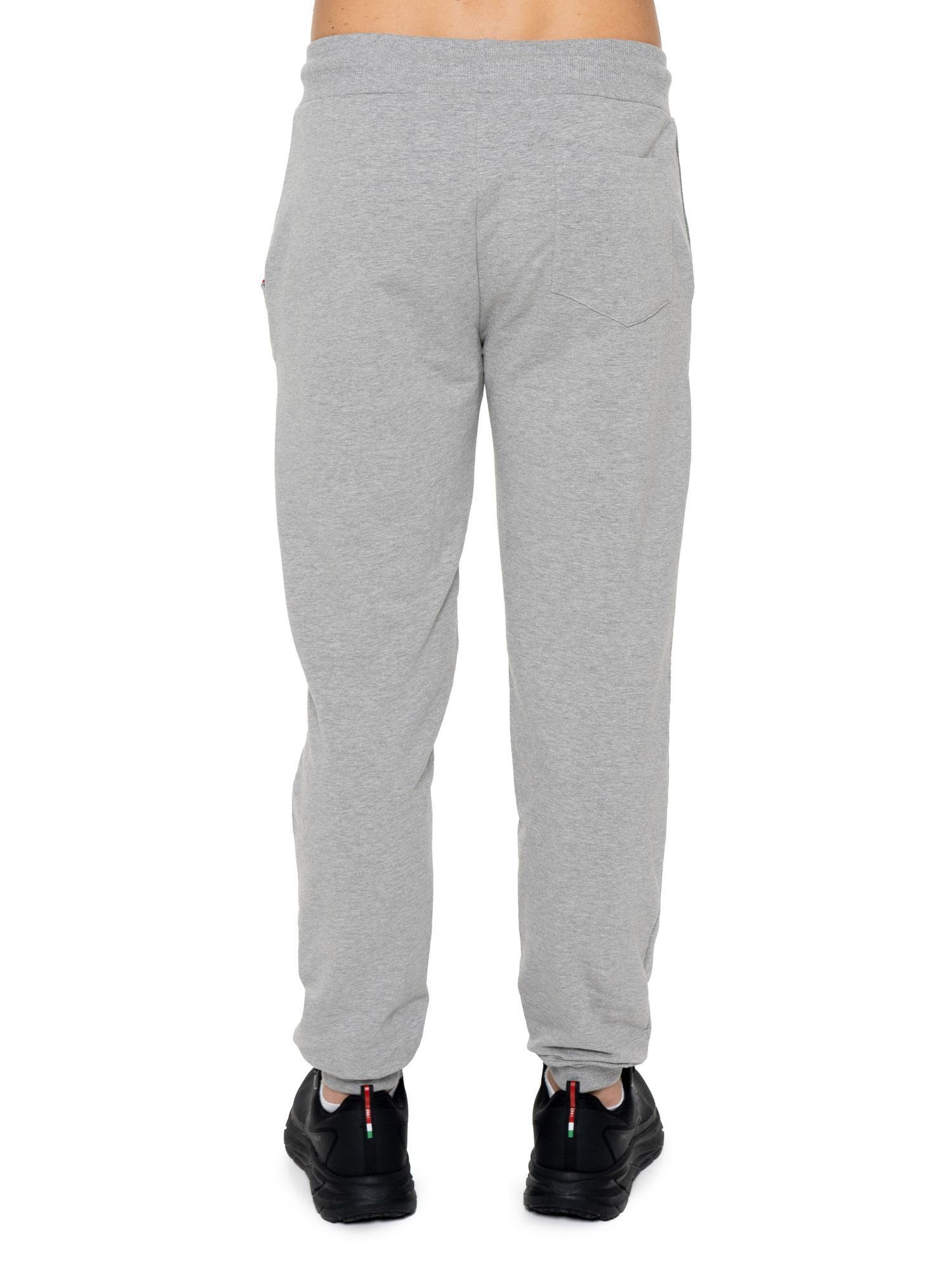 Pantalón de deporte de invierno para hombre con pequeño logo "Basic" en el puño 4/7