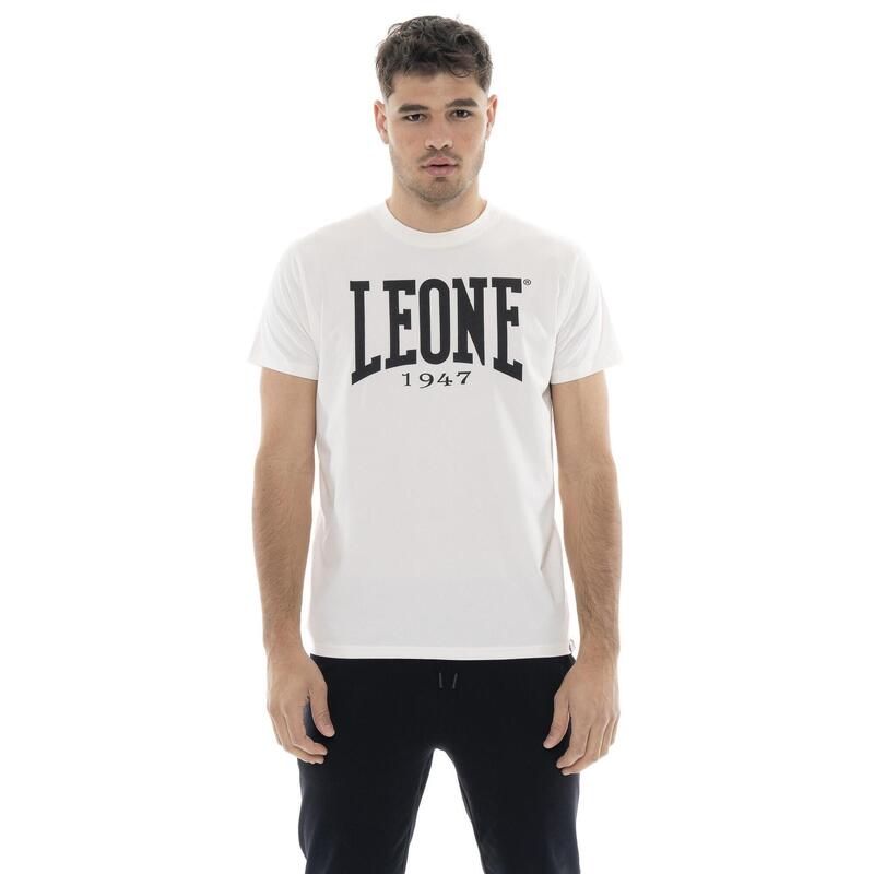 Tricou Leone 1947 Basic cu mânecă scurtă din bumbac elastic și logo mare