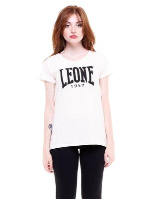 Dames-t-shirt met korte mouwen en groot welcome back-logo