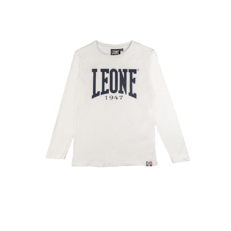Tricou Leone 1947 Basic cu mânecă lungă și logo mare pentru copii