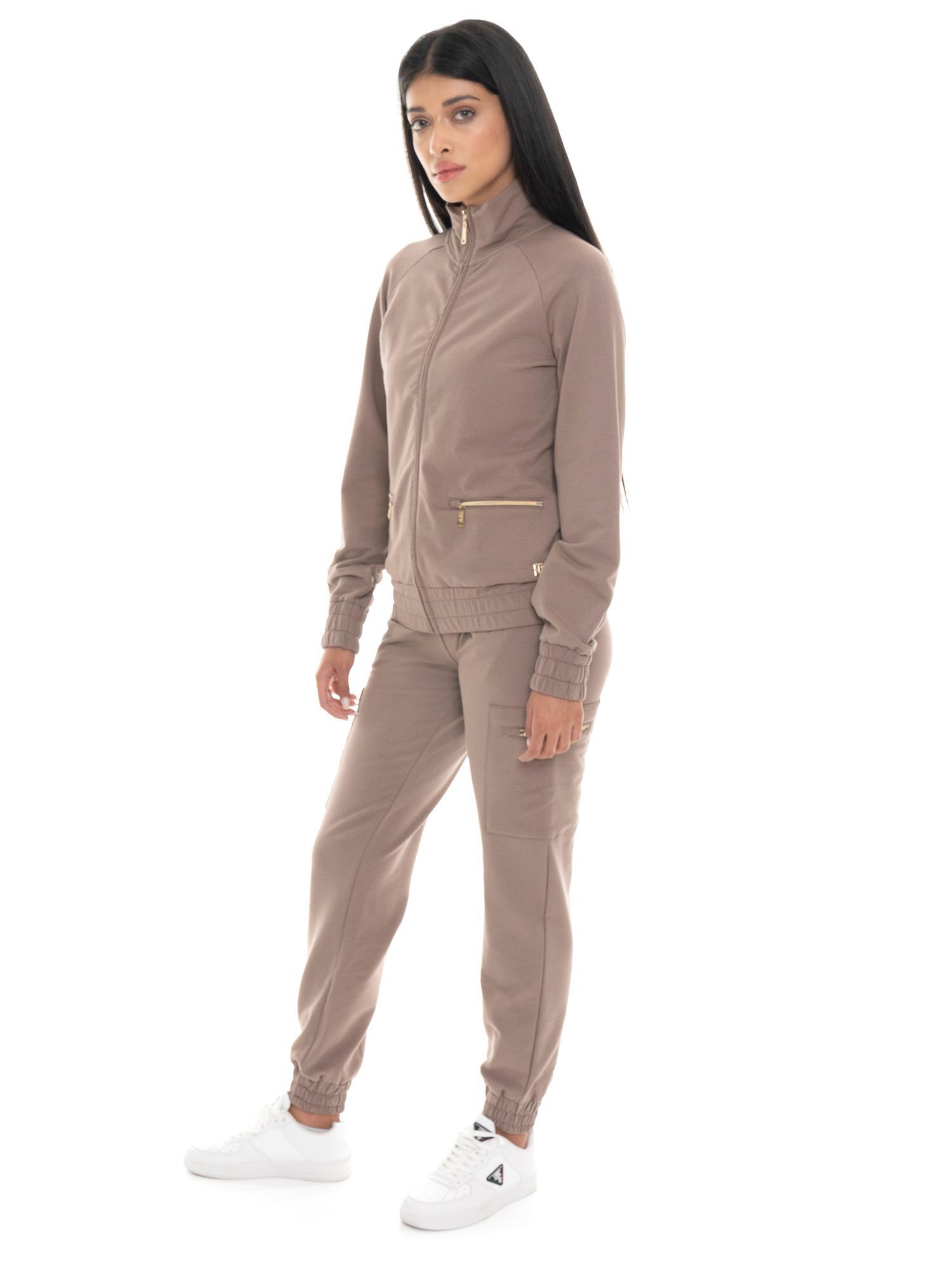 Combinaison cargo d'hiver pour femme Chic Tones, col montant 2/7