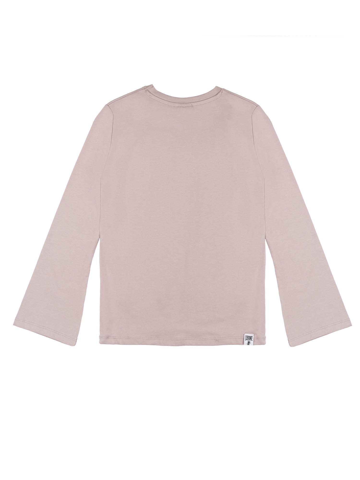 Koszulka dziewczęca Leone 1947 Apparel Lavender z długim rękawem z małym logo