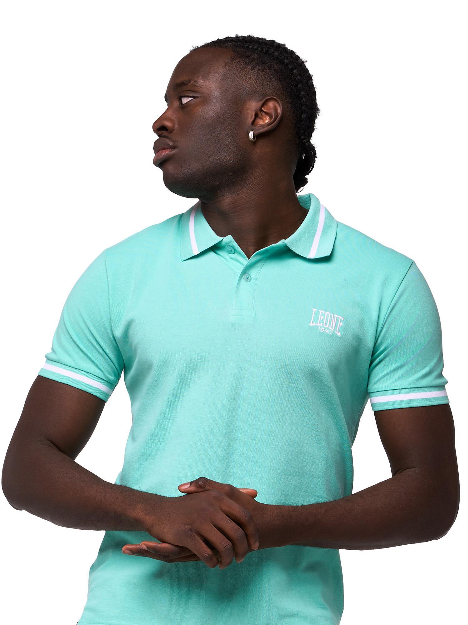 Polo Leone Basic pour homme avec col 5/8