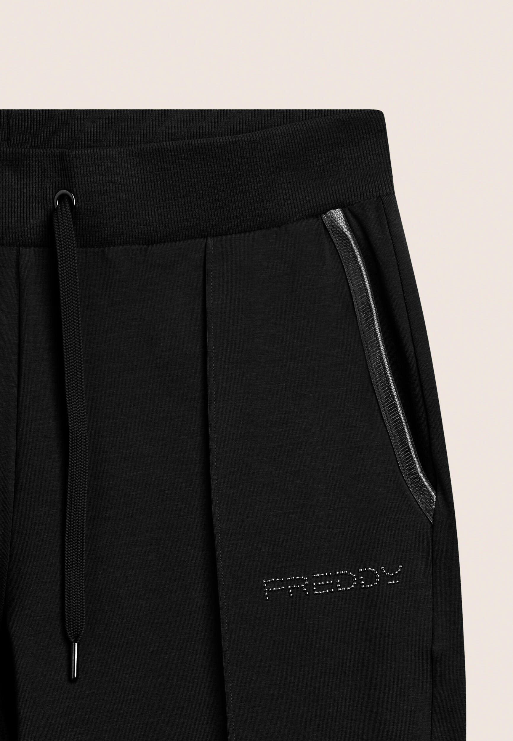 Pantaloni Sportivi Slim con Cucitura Centrale 3/3