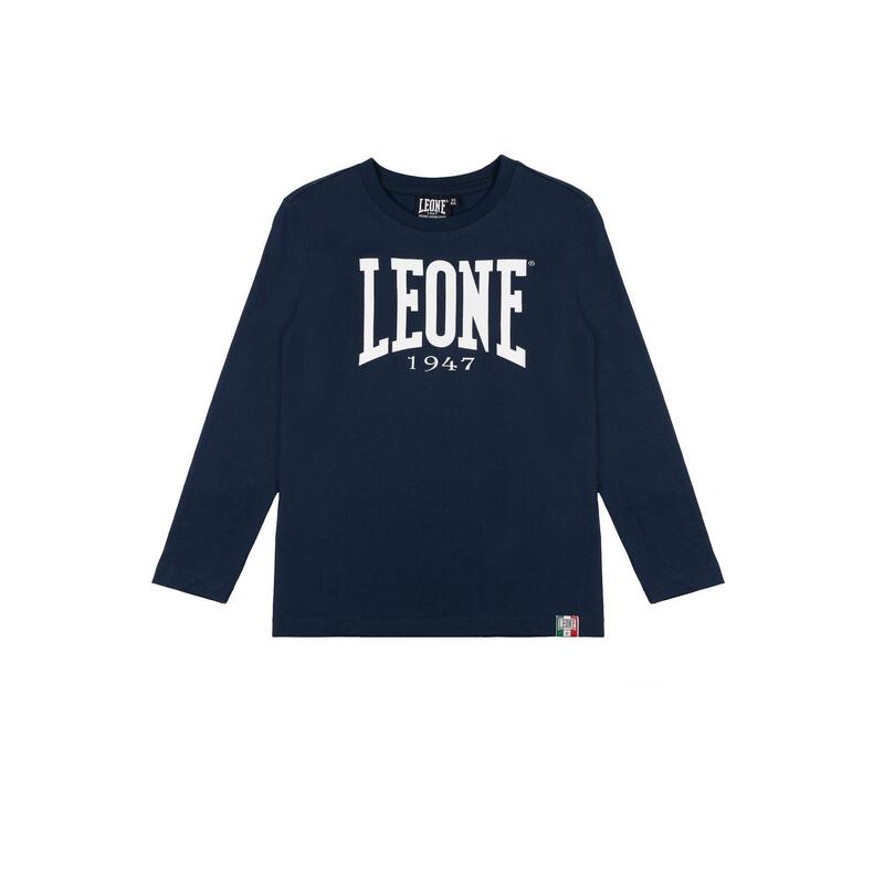 Tricou Leone 1947 Basic cu mânecă lungă și logo mare pentru copii