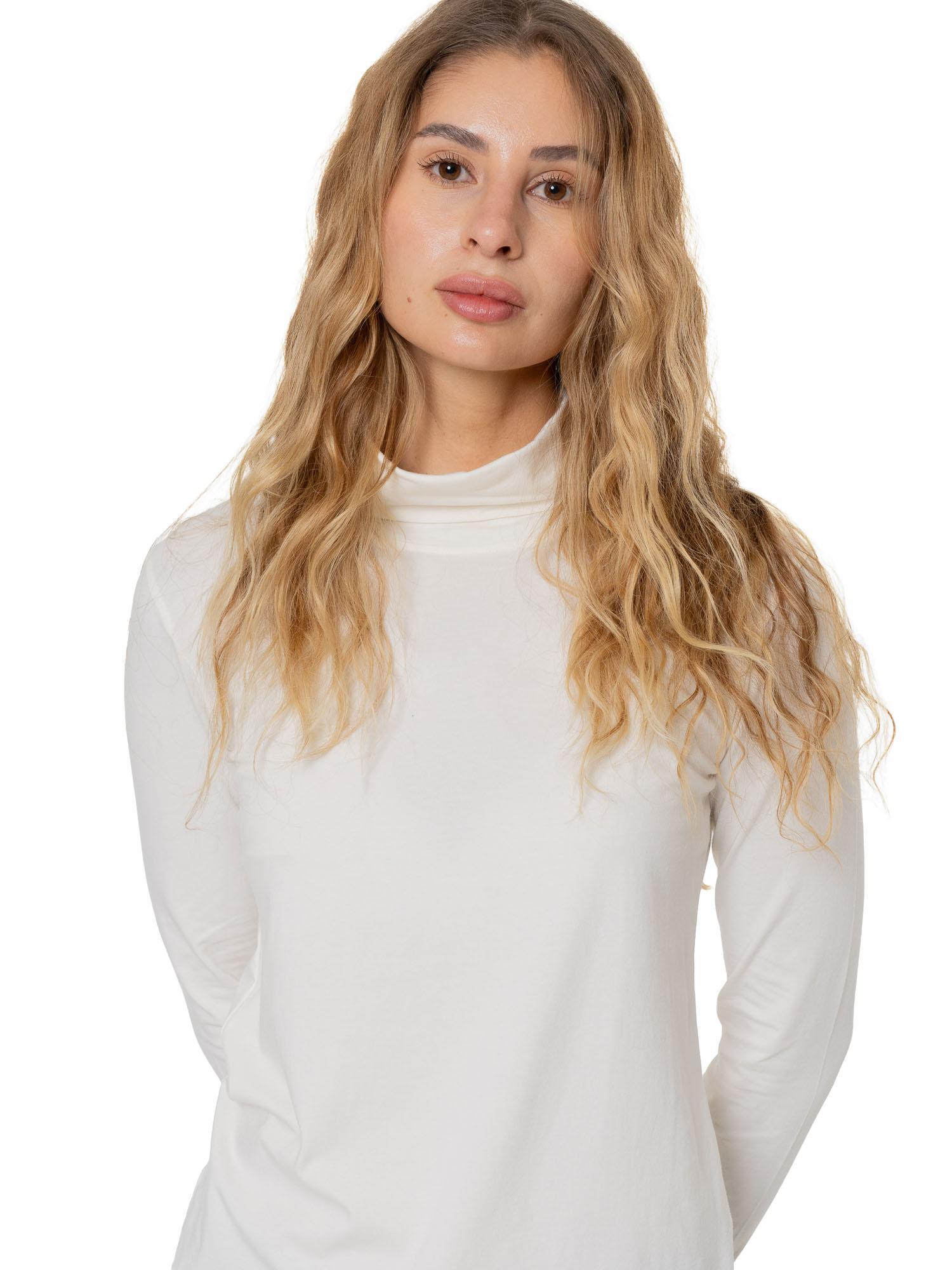 Camiseta mujer Leone 1947 Apparel Never Without manga larga cuello alto 5/7