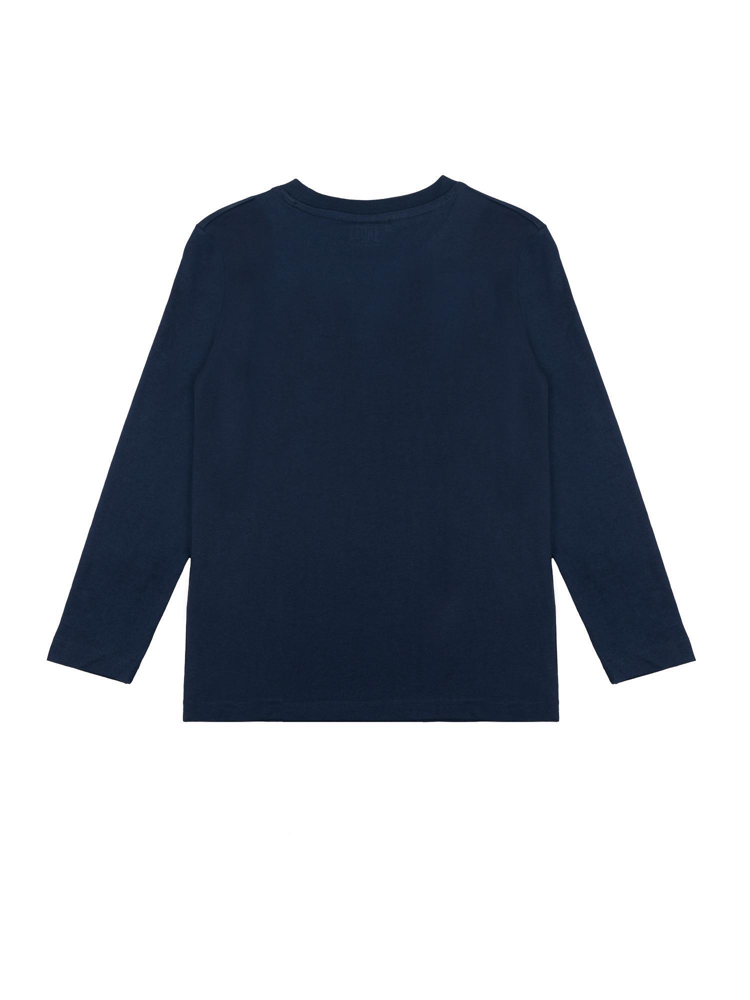 T-shirt à manches longues Leone 1947 Basic avec grand logo pour enfant 2/7