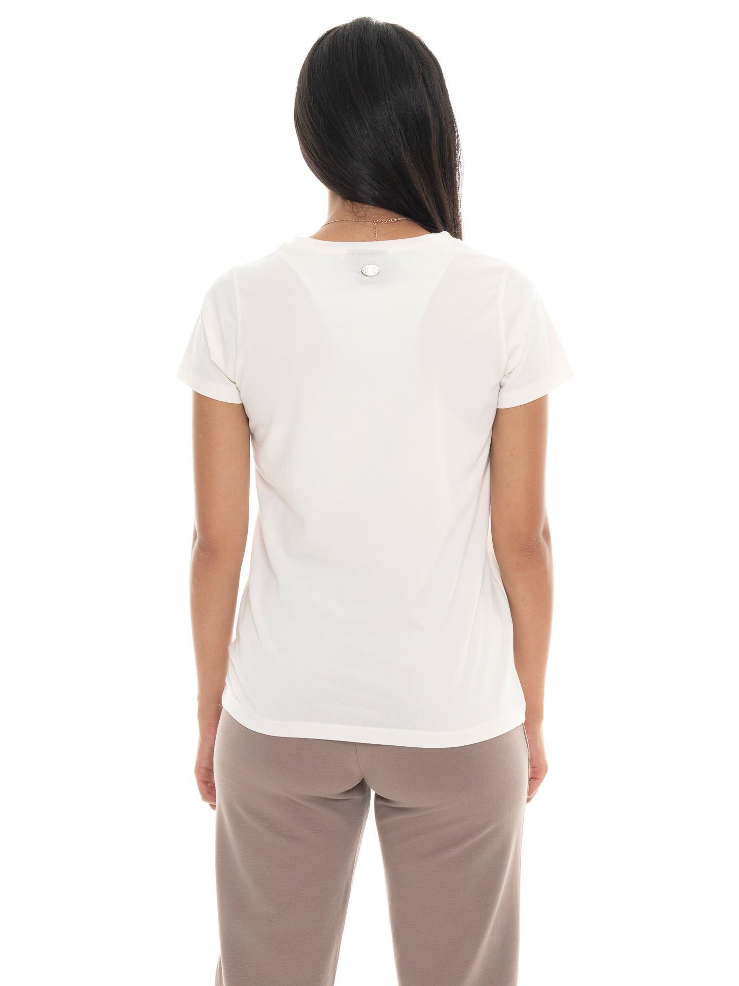 Camiseta feminina de manga curta com placa Leone 1947 Never Without 4/7