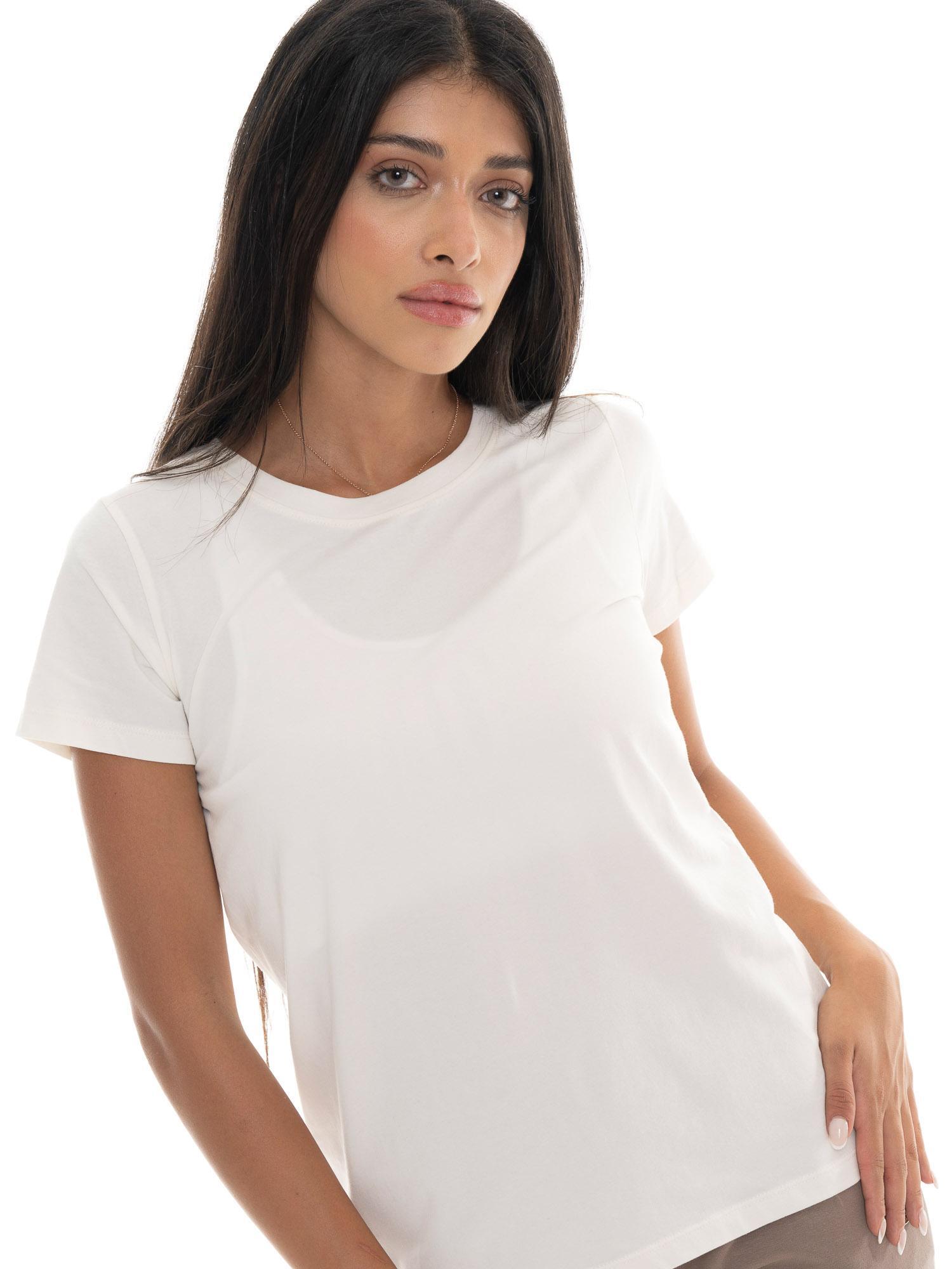Camiseta feminina de manga curta com placa Leone 1947 Never Without 5/7