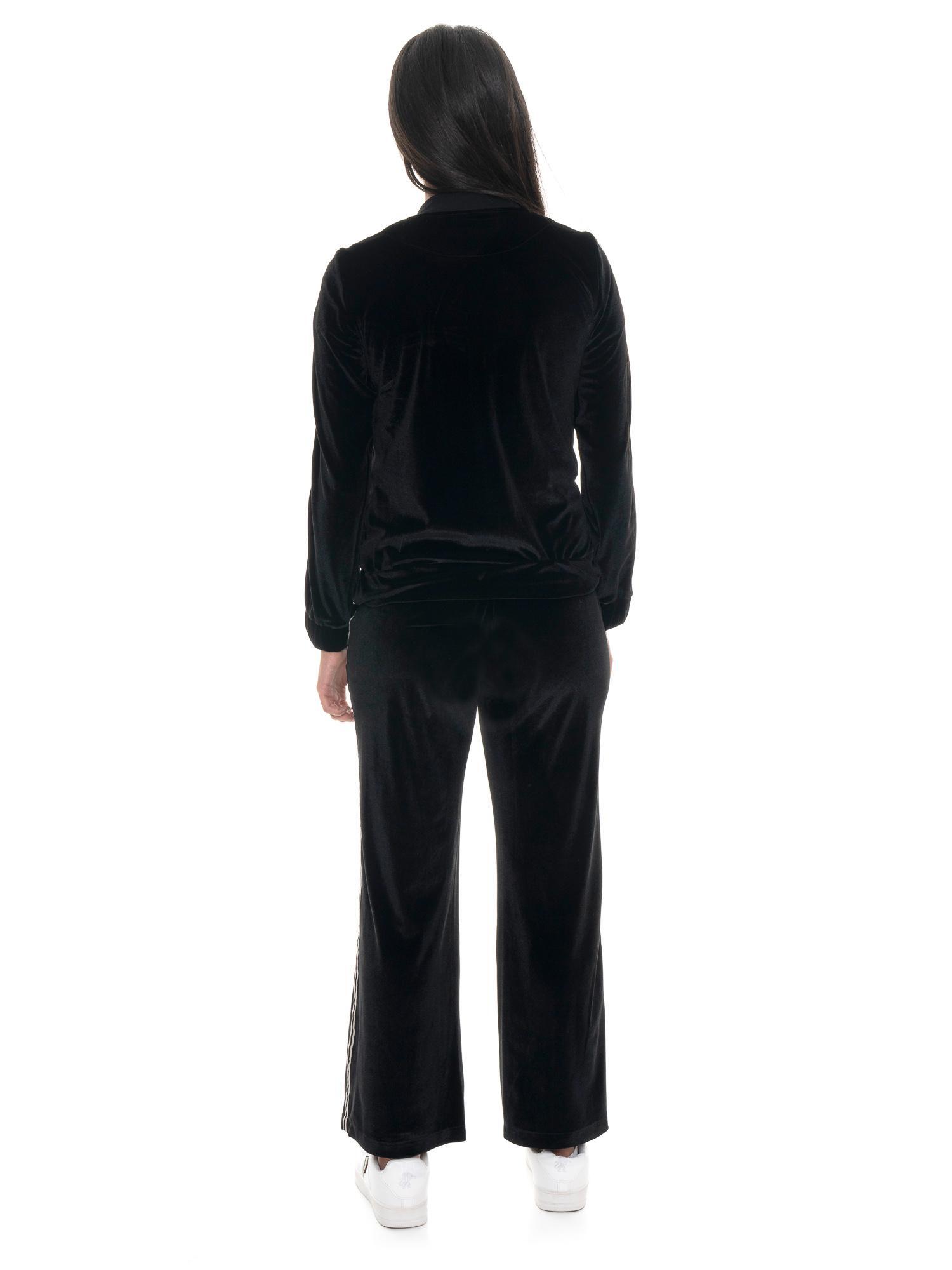 Pantalón palazzo mujer Leone 1947 Apparel cremallera tachuelas doradas chenilla 4/5