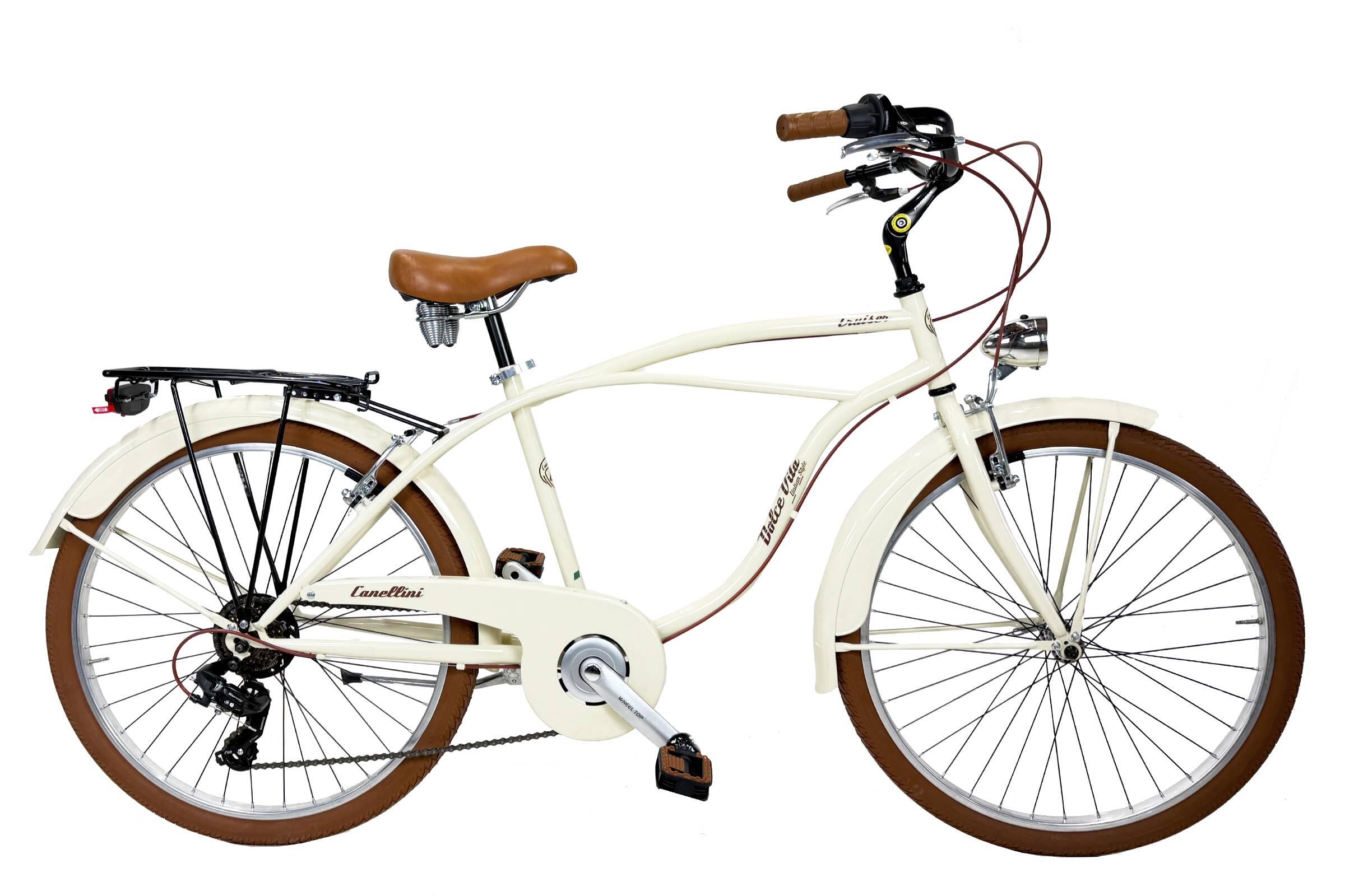 Bicicletă de oraș Dolce Vita by Canellini CRUISER bărbați - Crem