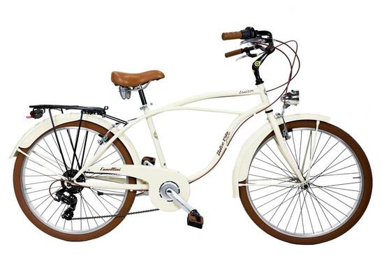 Vélo de ville Dolce Vita by Canellini CRUISER homme - Crème