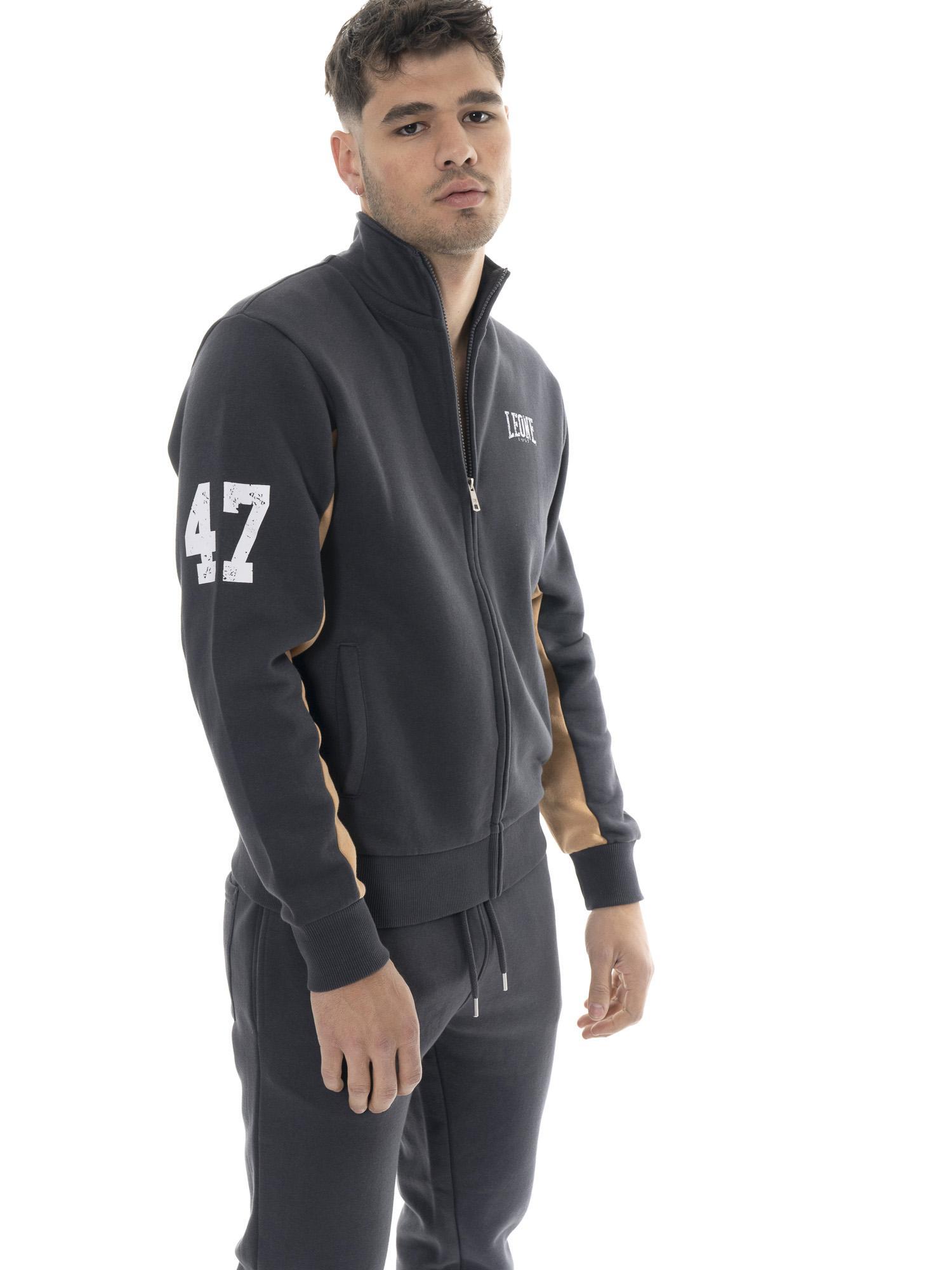 Survêtement d'hiver pour homme Leone 1947 Color Block,col montant et poignets. 5/5