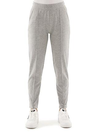 Pantalon femme en coton non polaire avec pli Leone Basic