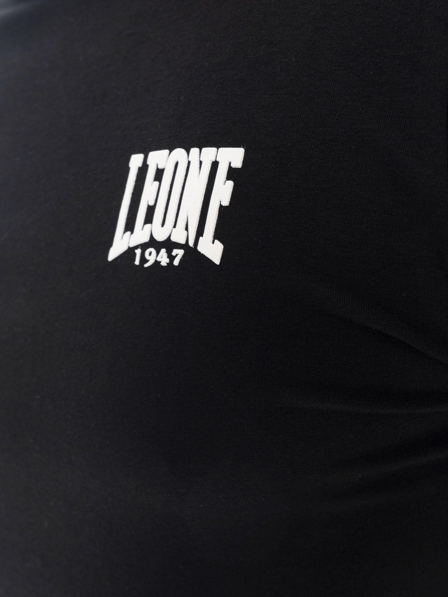 Camiseta de algodón elástico de manga larga con logo grande "Basic" para hombre 3/7