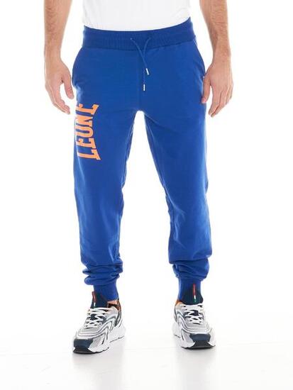 Pantalon homme Leone Basic avec grand logo en coton non brossé