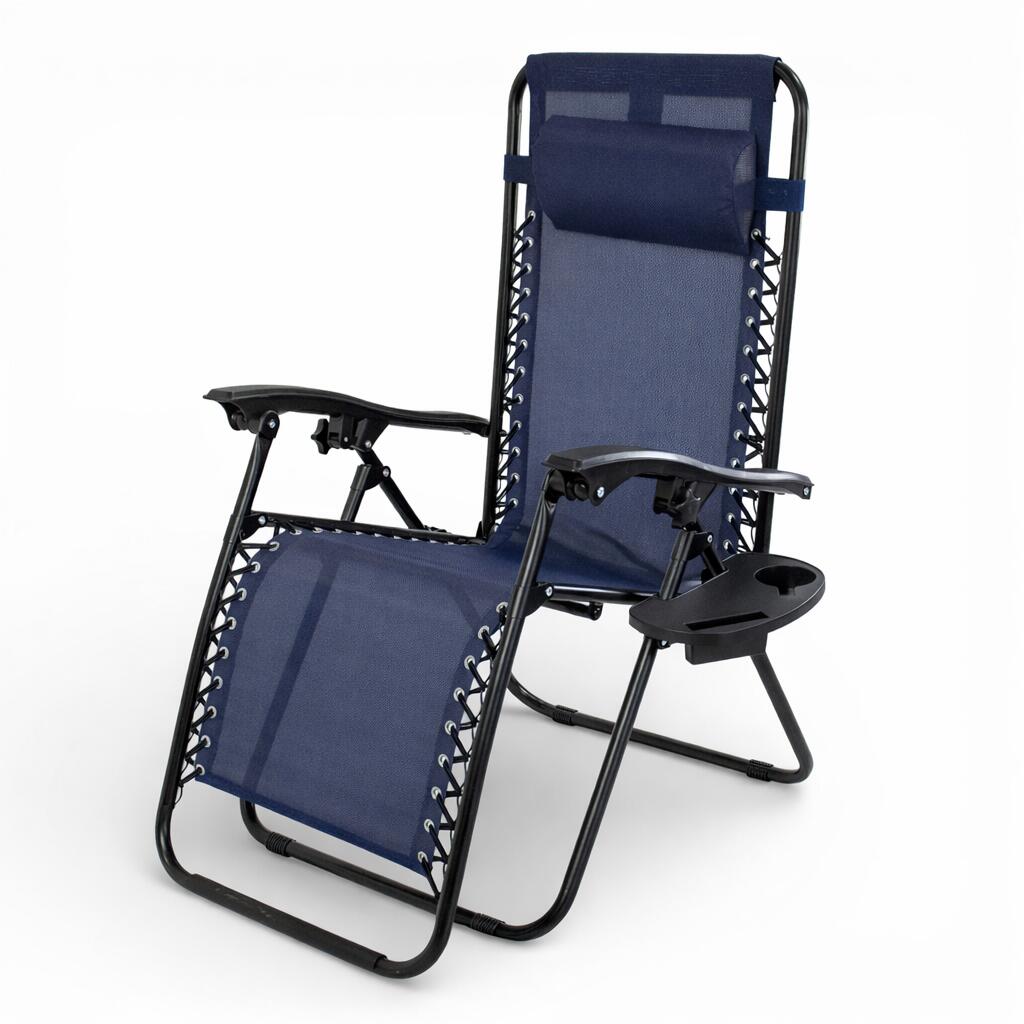 Tumbona Jardin Exterior Gravedad Cero Reclinable,  2 Sillas Plegables 4/7