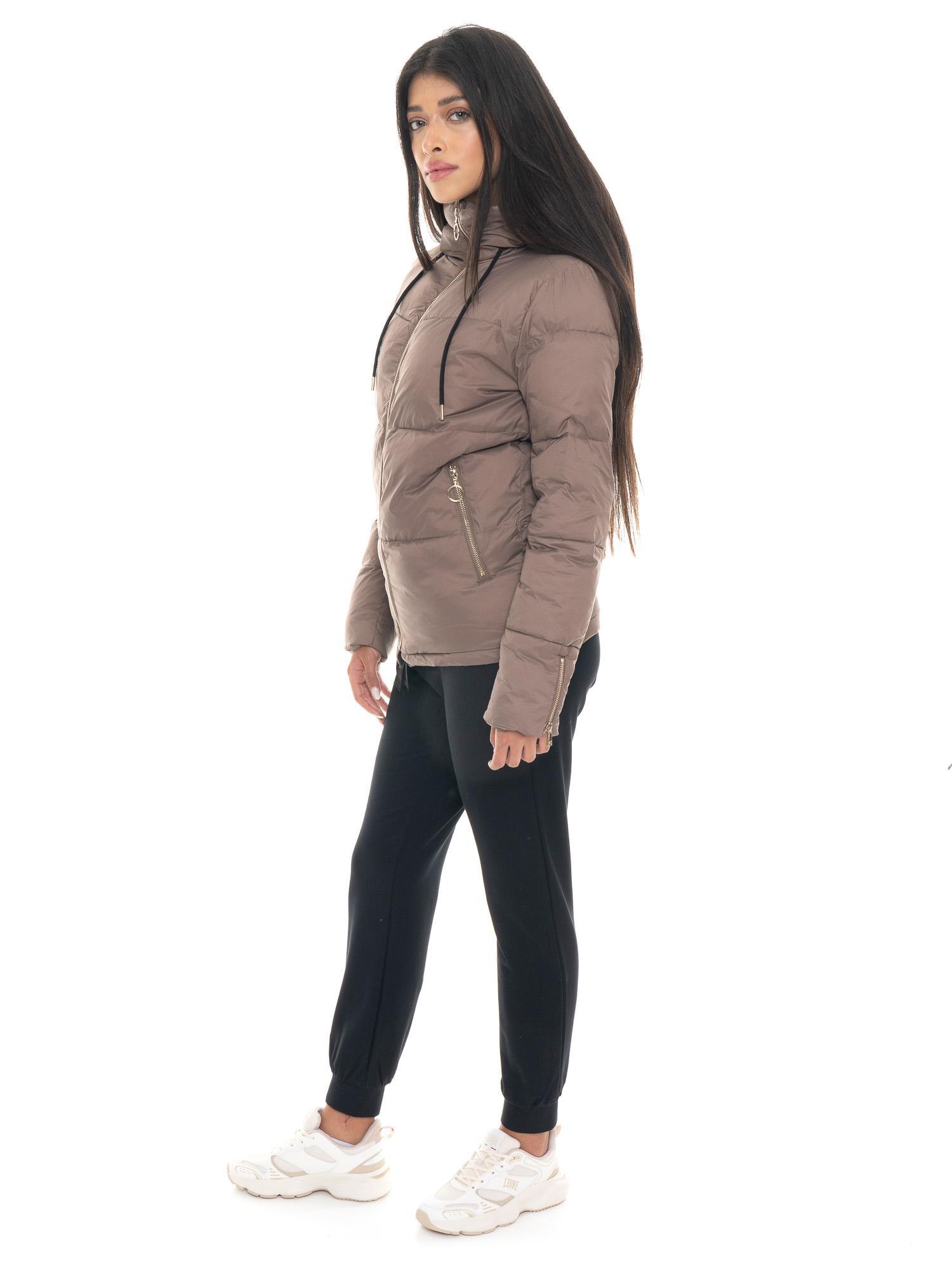 Leone 1947 Chic Tones Damen Daunenjacke z Kapuze