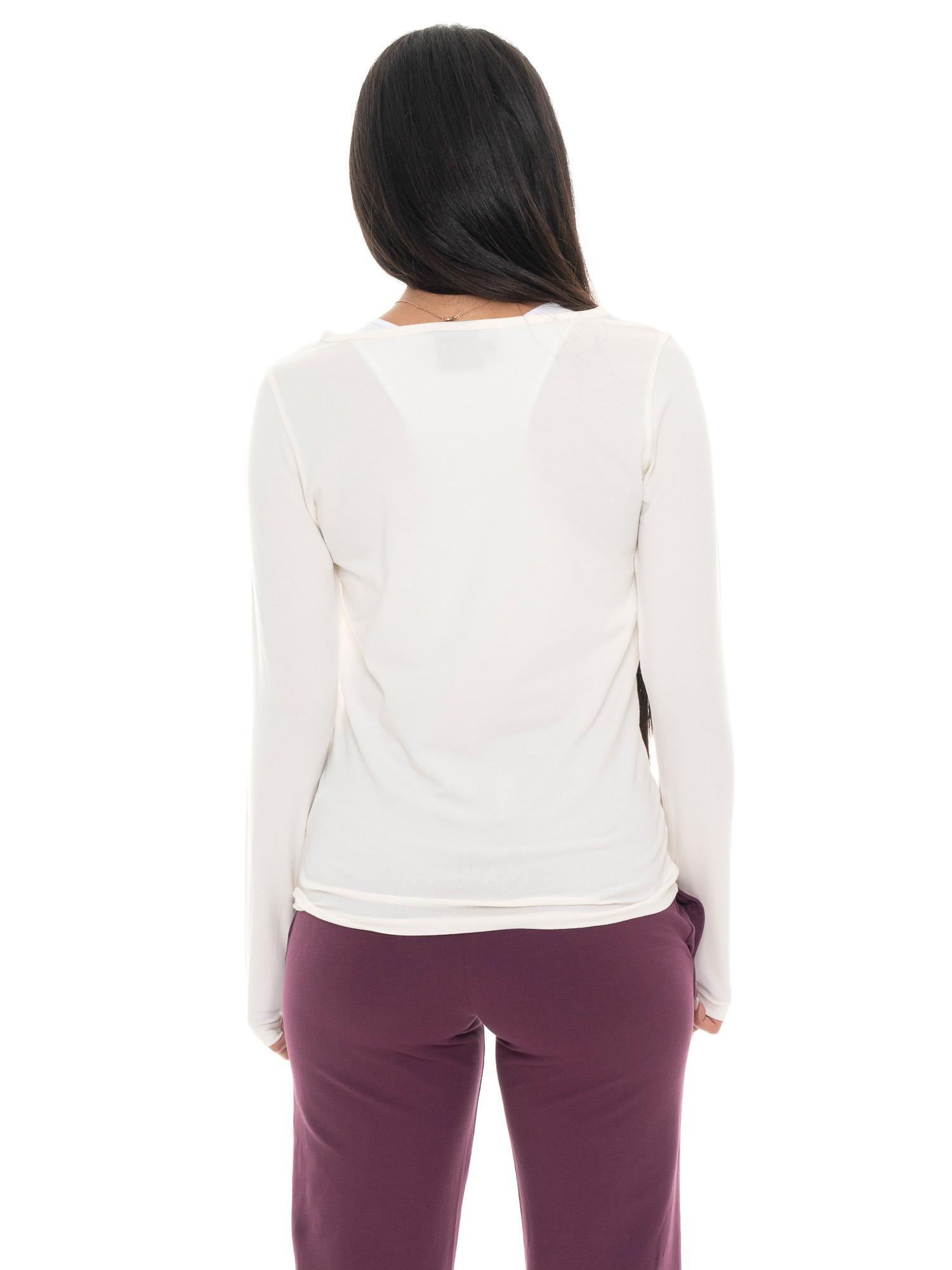 Langärmliges Damen-T-Shirt mit Leone 1947 Never Without-Aufdruck 4/7