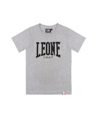Leone 1947 Basic Kurzarm-T-Shirt z dużym logo dla Kinder