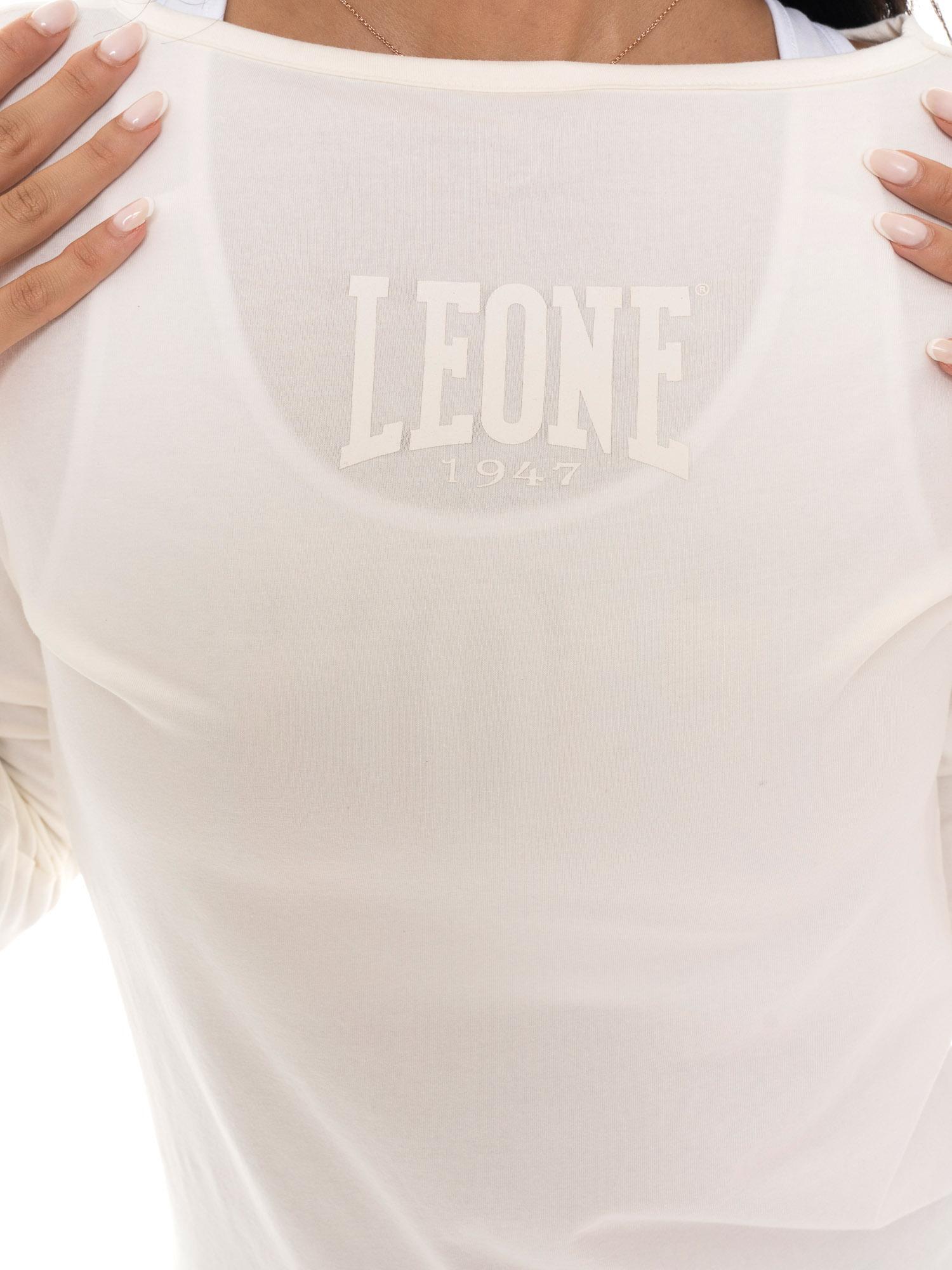 Langärmliges Damen-T-Shirt mit Leone 1947 Never Without-Aufdruck 3/7
