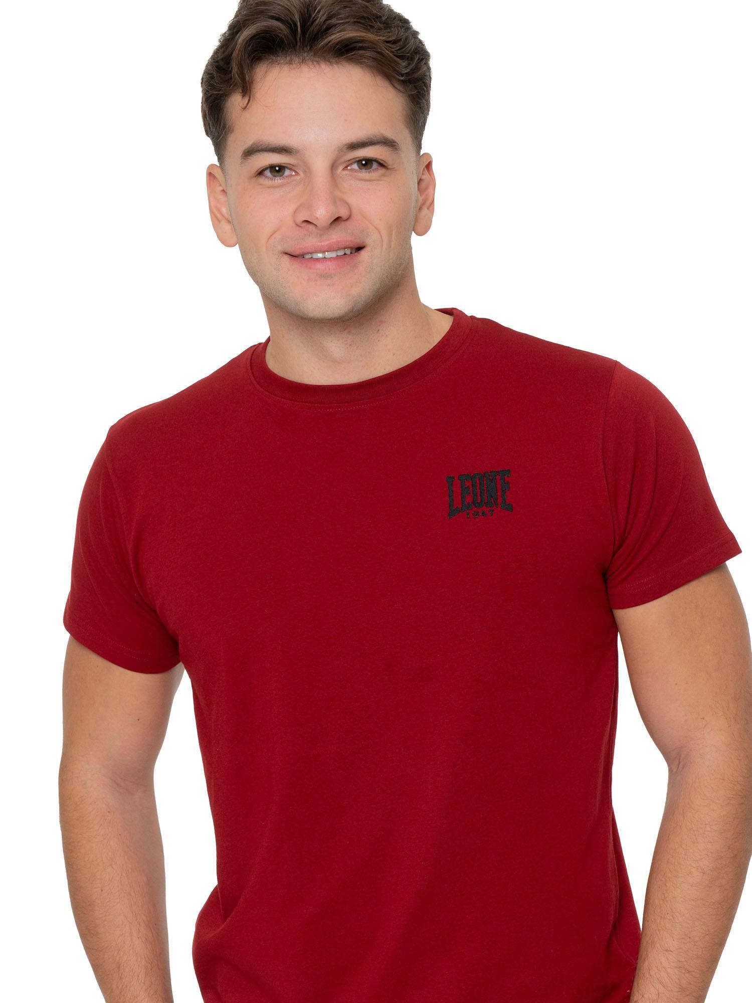 Camiseta hombre Leone 1947 Apparel manga corta algodón elástico logo pequeño 5/7