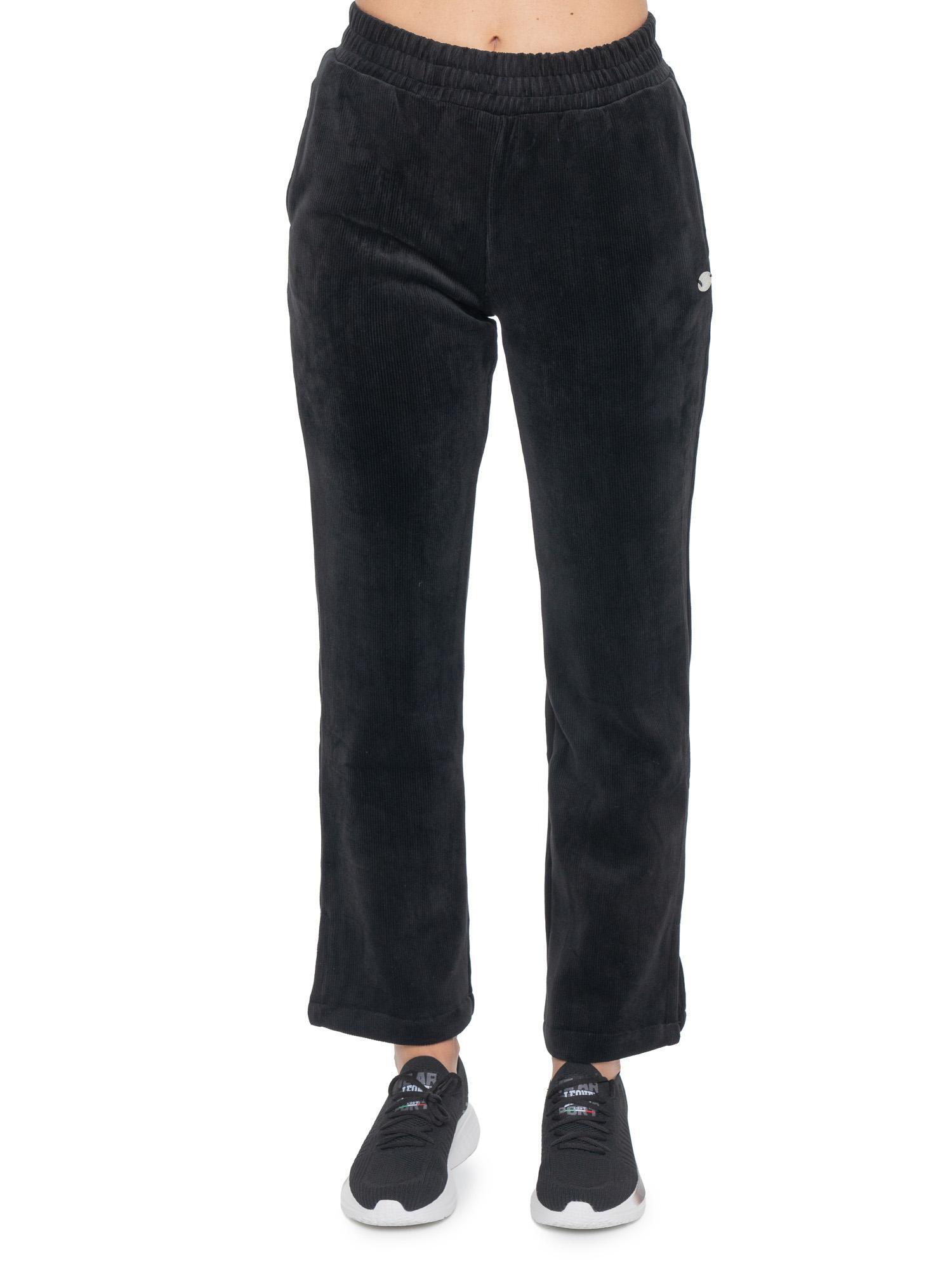Leone 1947 Glam Winter Damen Palazzohose aus gestreiftem Samt 6/7