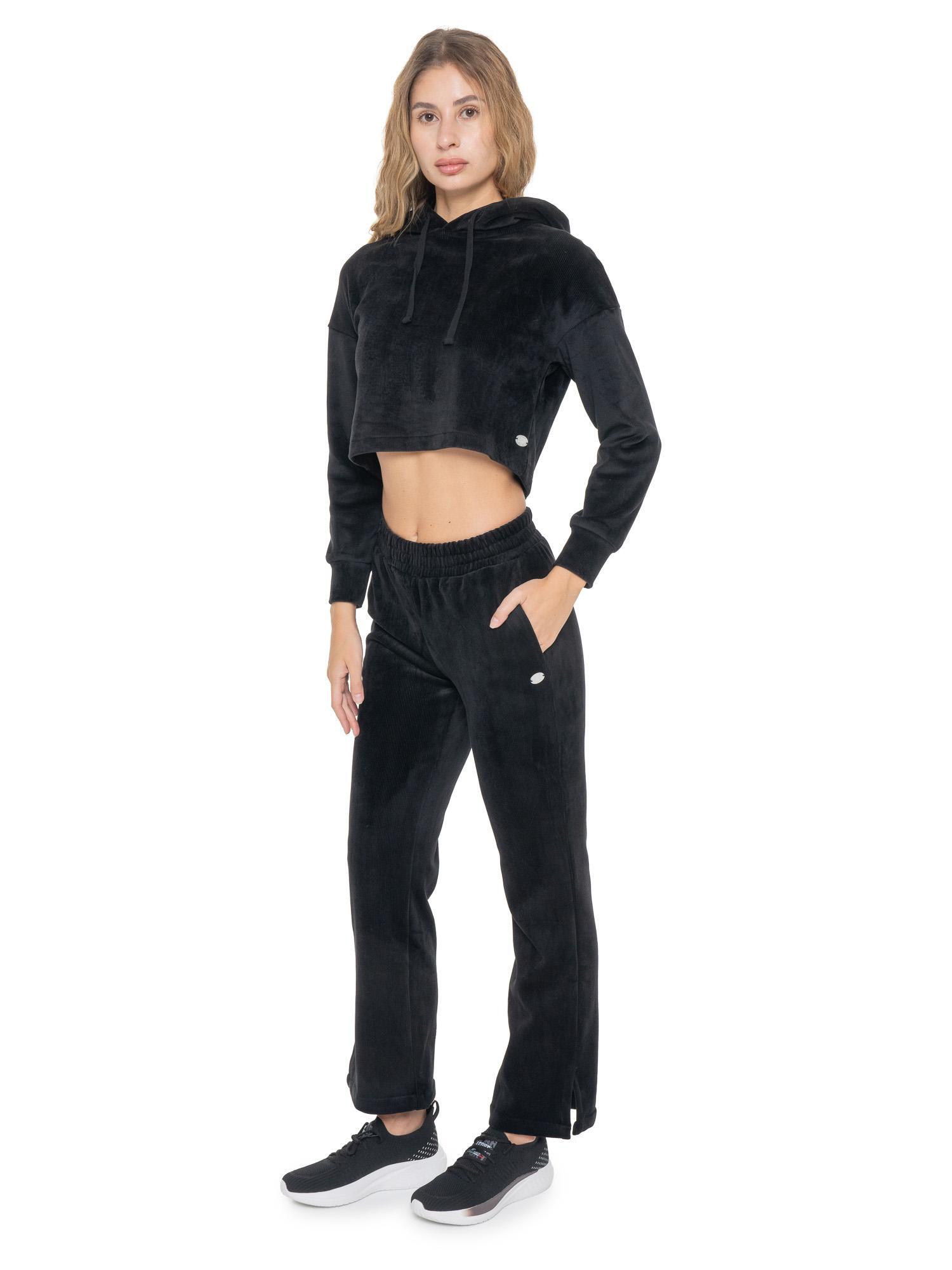 Leone 1947 Glam Winter Damen Palazzohose aus gestreiftem Samt 7/7