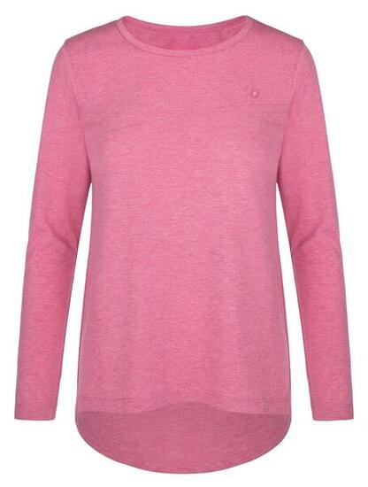 T-shirt donna Loap Bavaxa rosa maniche lunghe