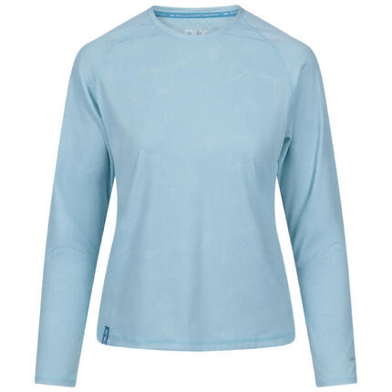 DLX Anneliese Top Femme Manche Longue Jacquard Seafoam