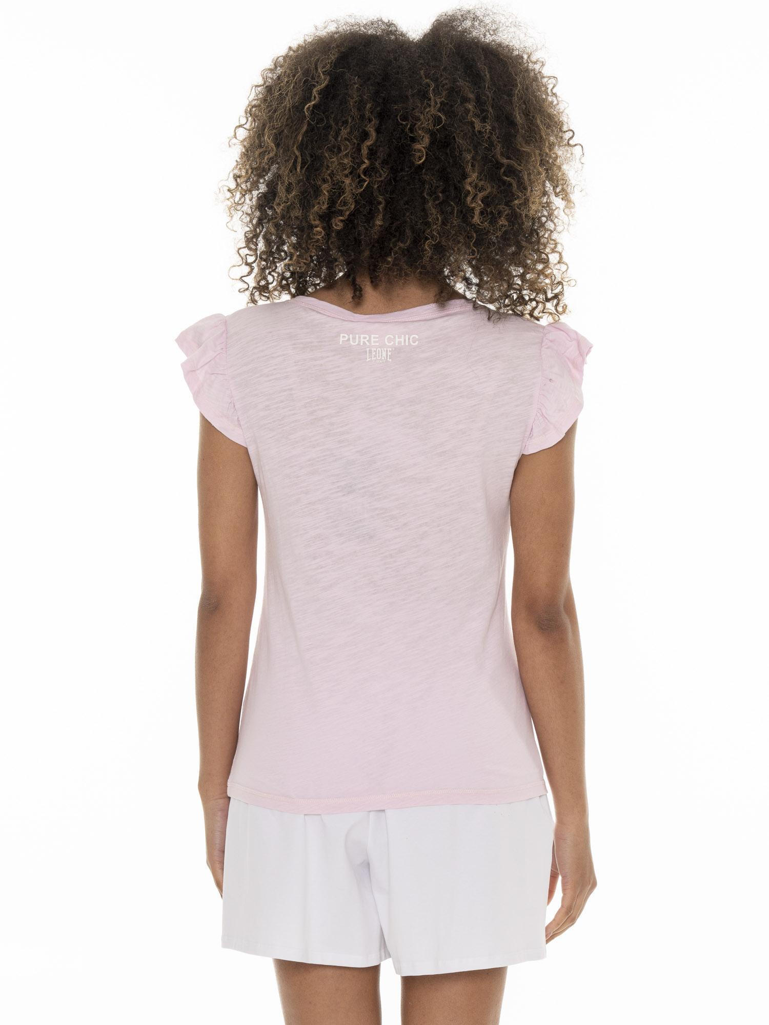 Earth Tones dames-T-shirt met ruches 4/7