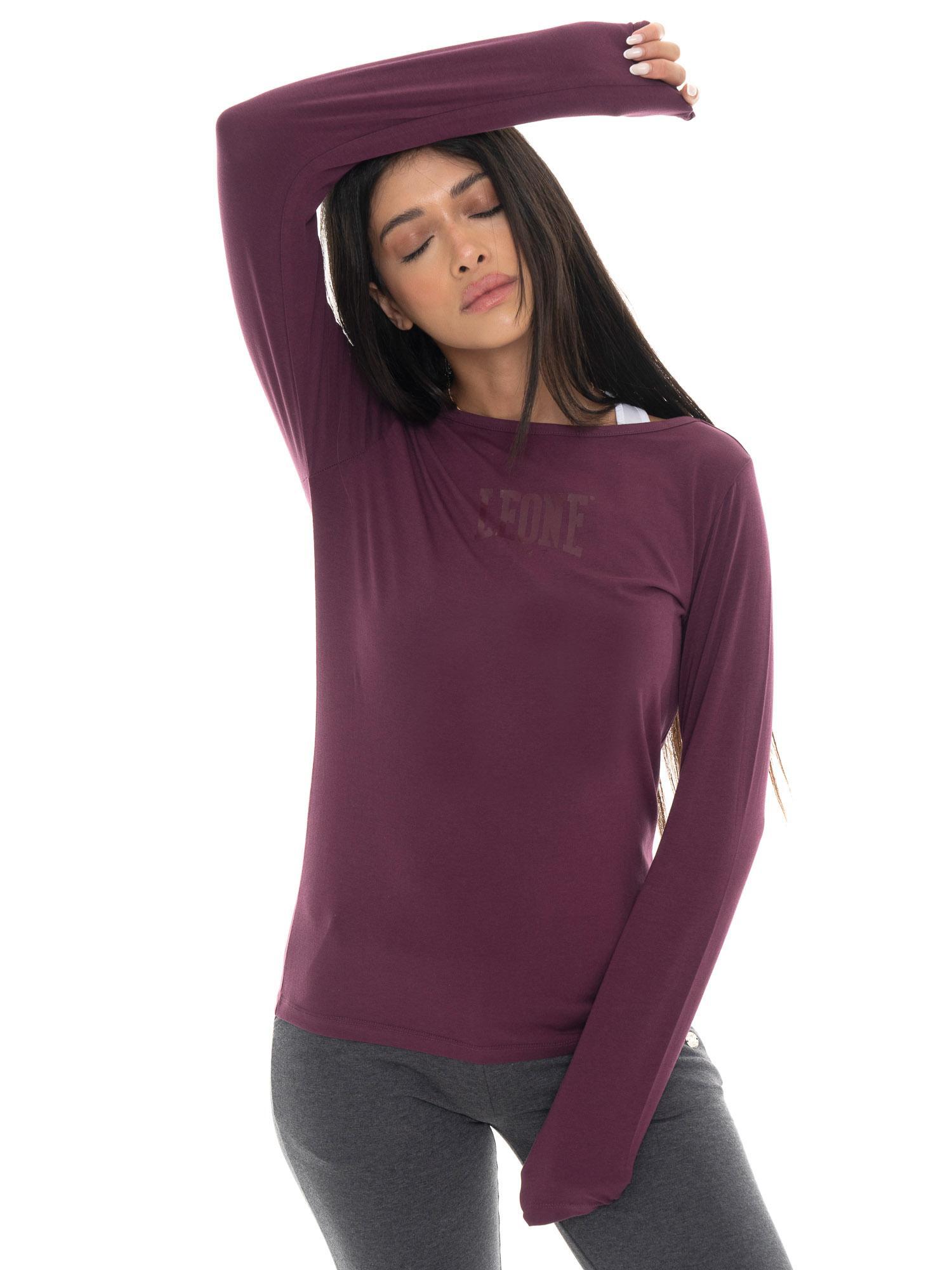 T-shirt donna a manica lunga con stampa Leone 1947 Never Without 5/7