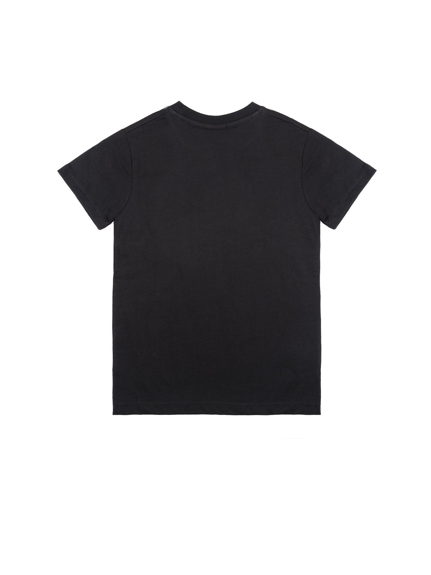 Camiseta básica de manga corta con logo grande de Leone 1947 para niños 4/6