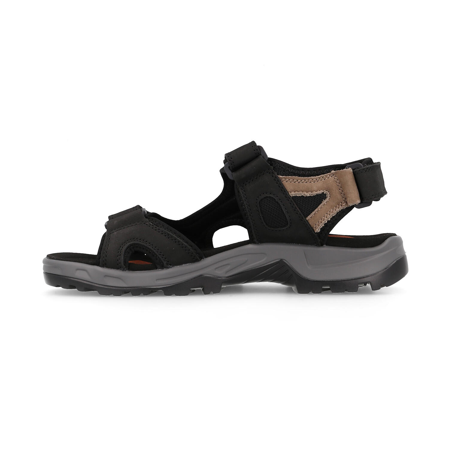 Sandalias outdoor hombre Aral negro marrón 3/5