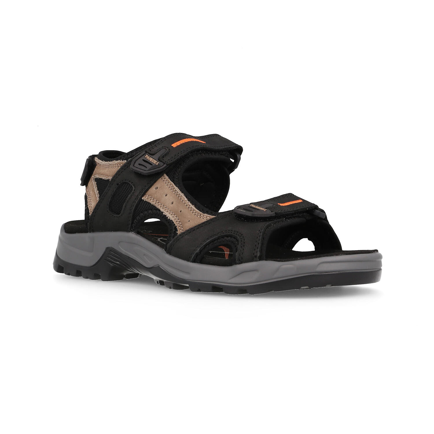 Sandalias outdoor hombre Aral negro marrón 2/5