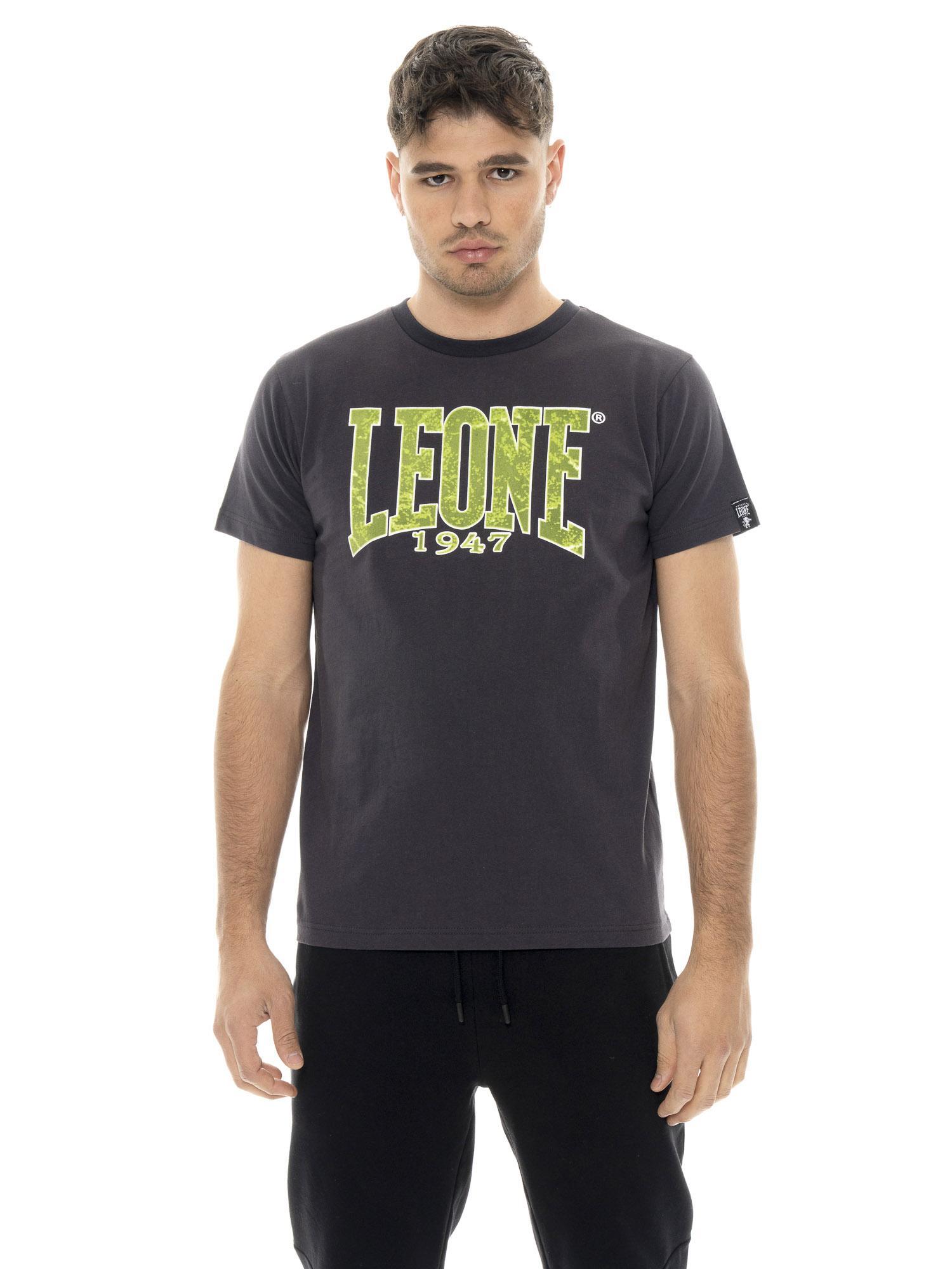 Tricou bărbătesc cu mânecă scurtă din bumbac și imprimeu New Era 1947 Leone