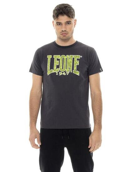 T-shirt en coton à manches courtes pour homme, imprimé floqué Leone New Era 1947