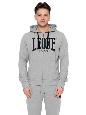 Felpe invernale da uomo con cappuccio e zip con logo grande "Basic