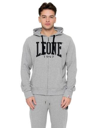 Herren-Wintersweatshirt mit Kapuze und Reißverschluss mit großem „Basic“-Logo