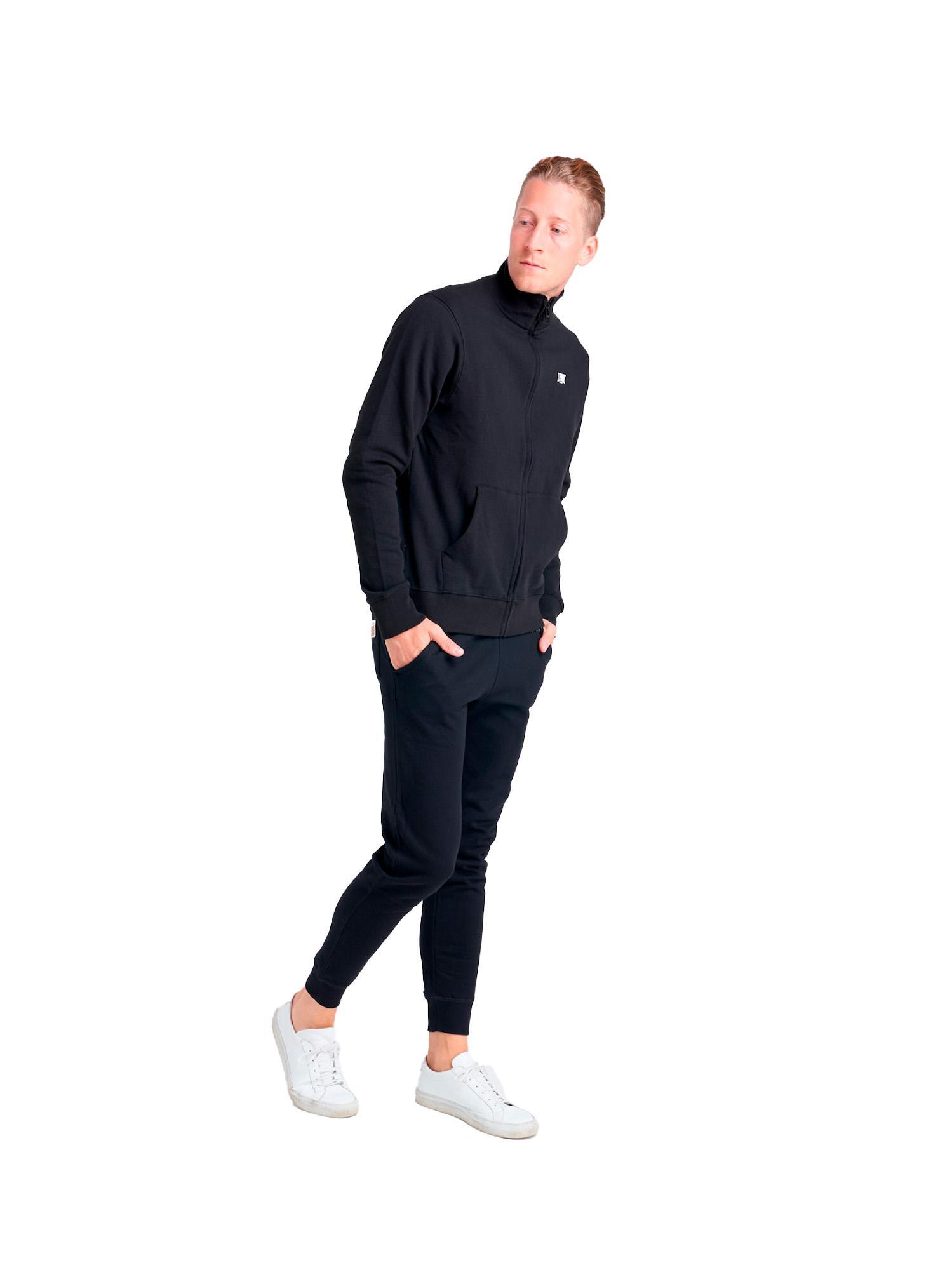 Felpa uomo con zip collo alto linea Basic 3/7