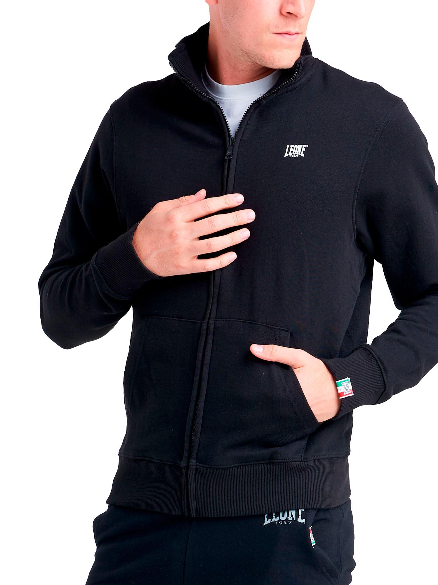 Felpa uomo con zip collo alto linea Basic 5/7